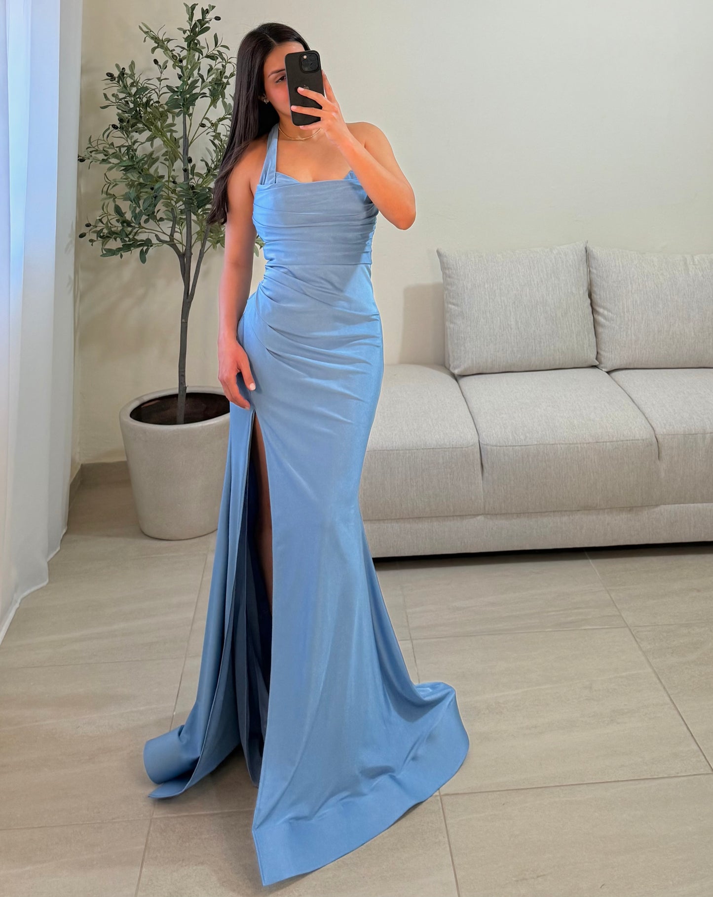 Vestido Adela Azul Cielo