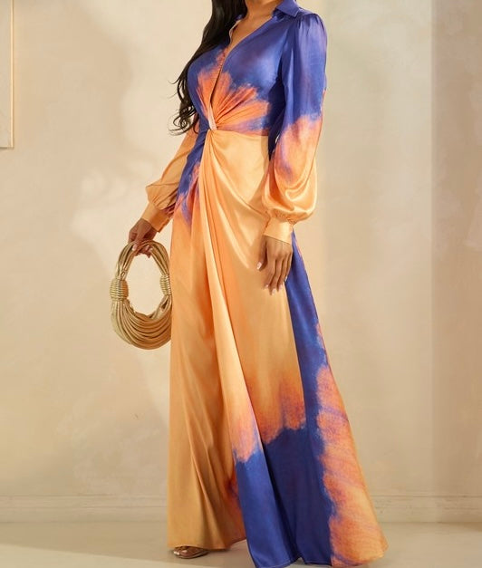 Vestido Ori Naranja Multi