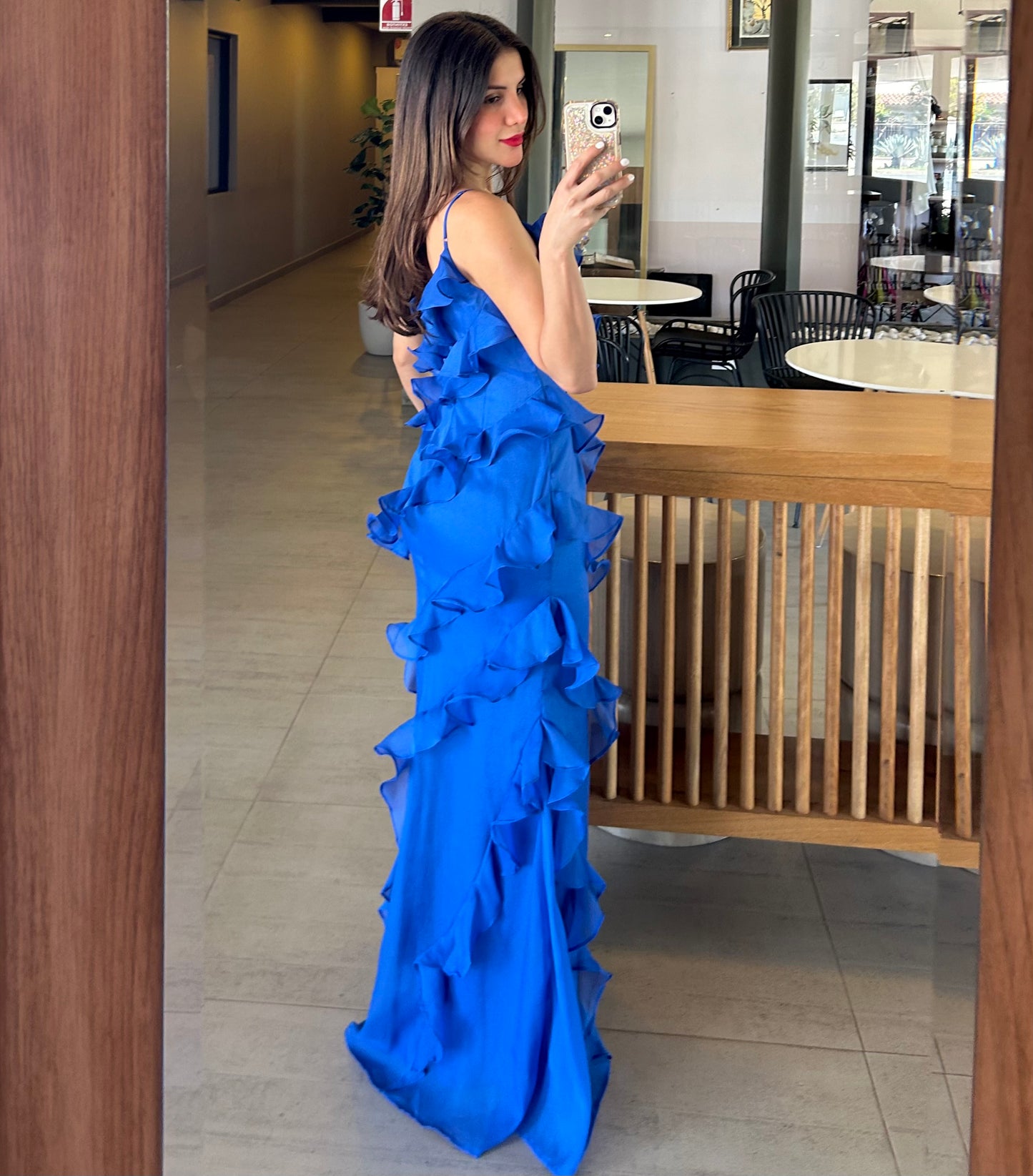 Vestido Estefanía Azul Rey
