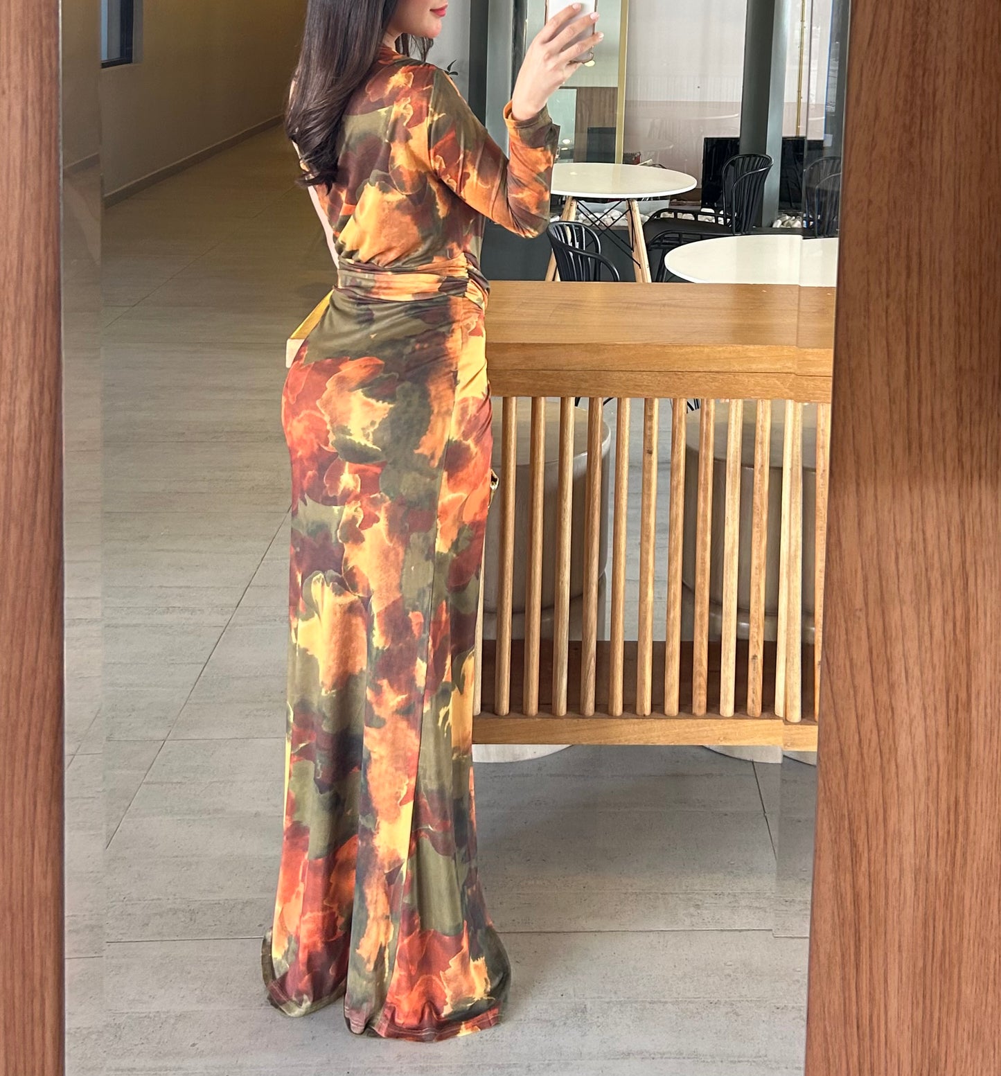 Vestido Vicenza Multi Oliva