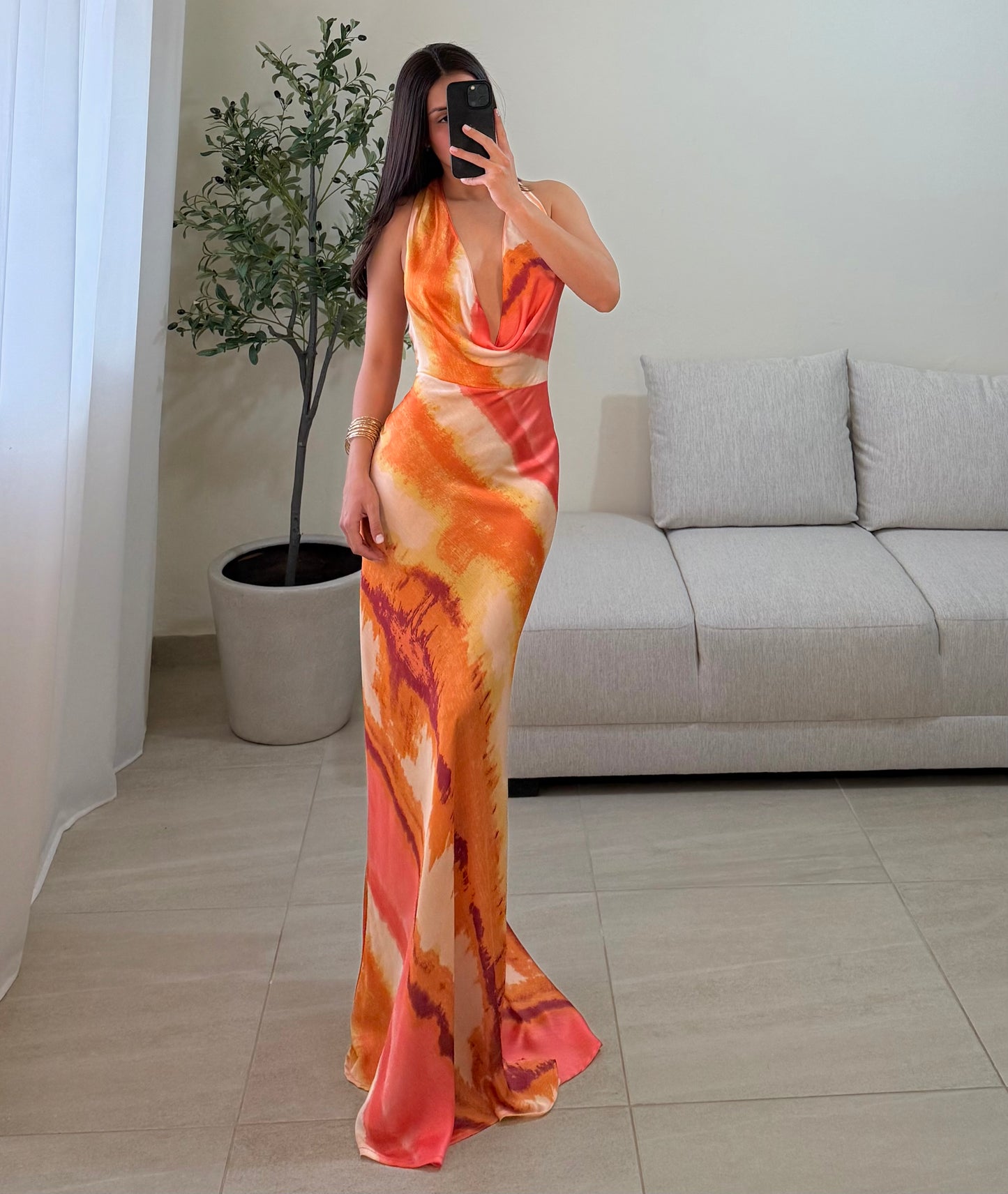 Vestido Catalina Coral Multi