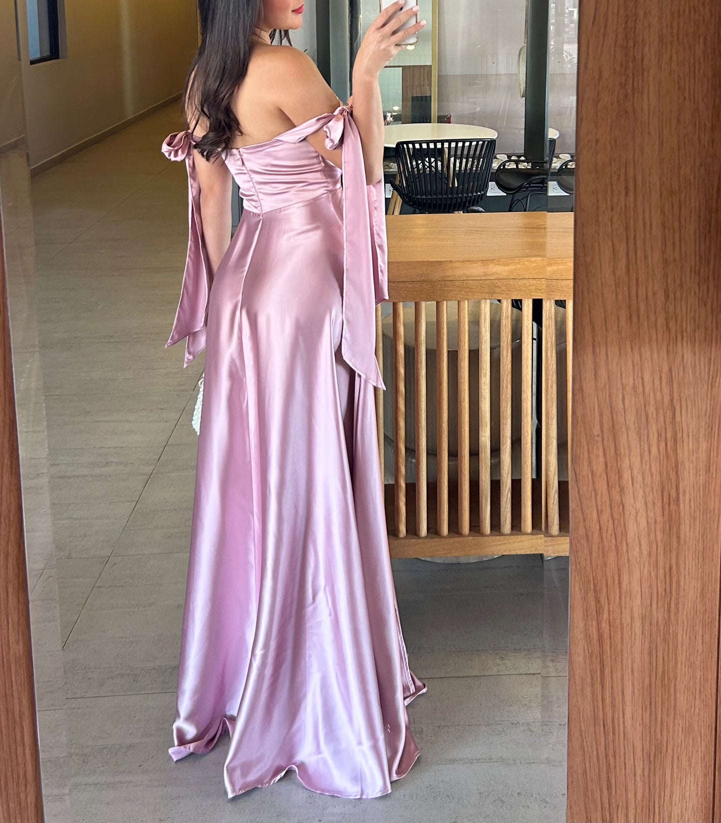 Vestido Amira Rosa Palo