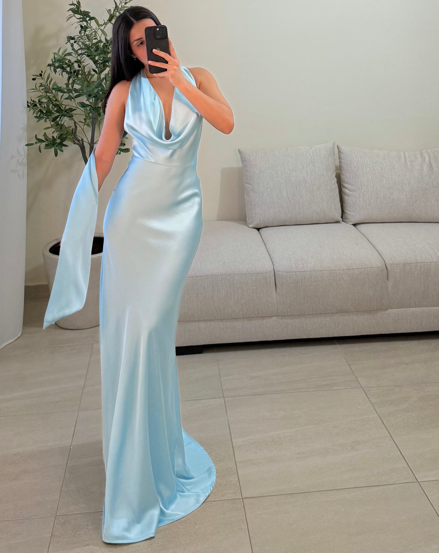Vestido Catalina Azul Claro