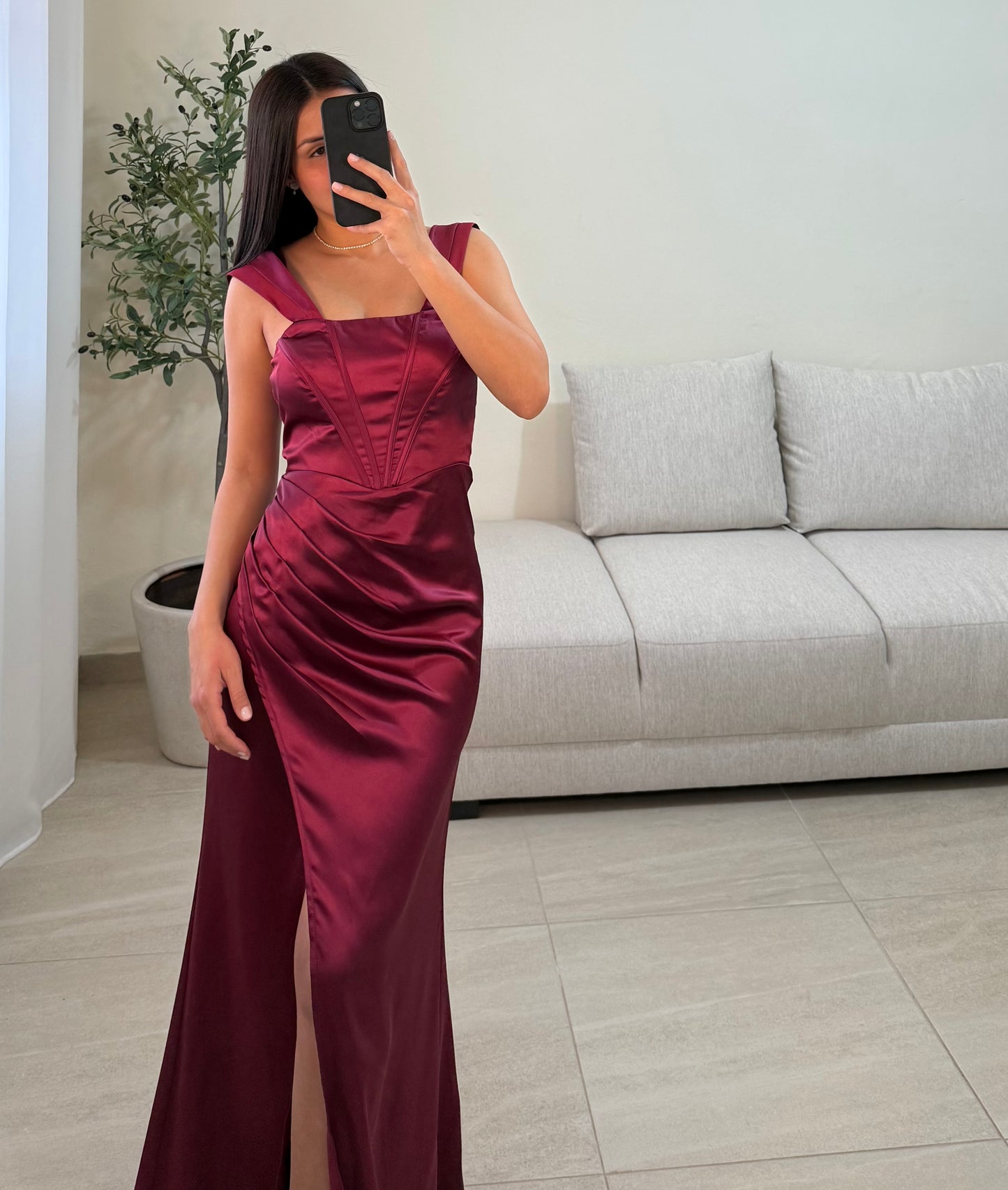 Vestido Abigail Vino