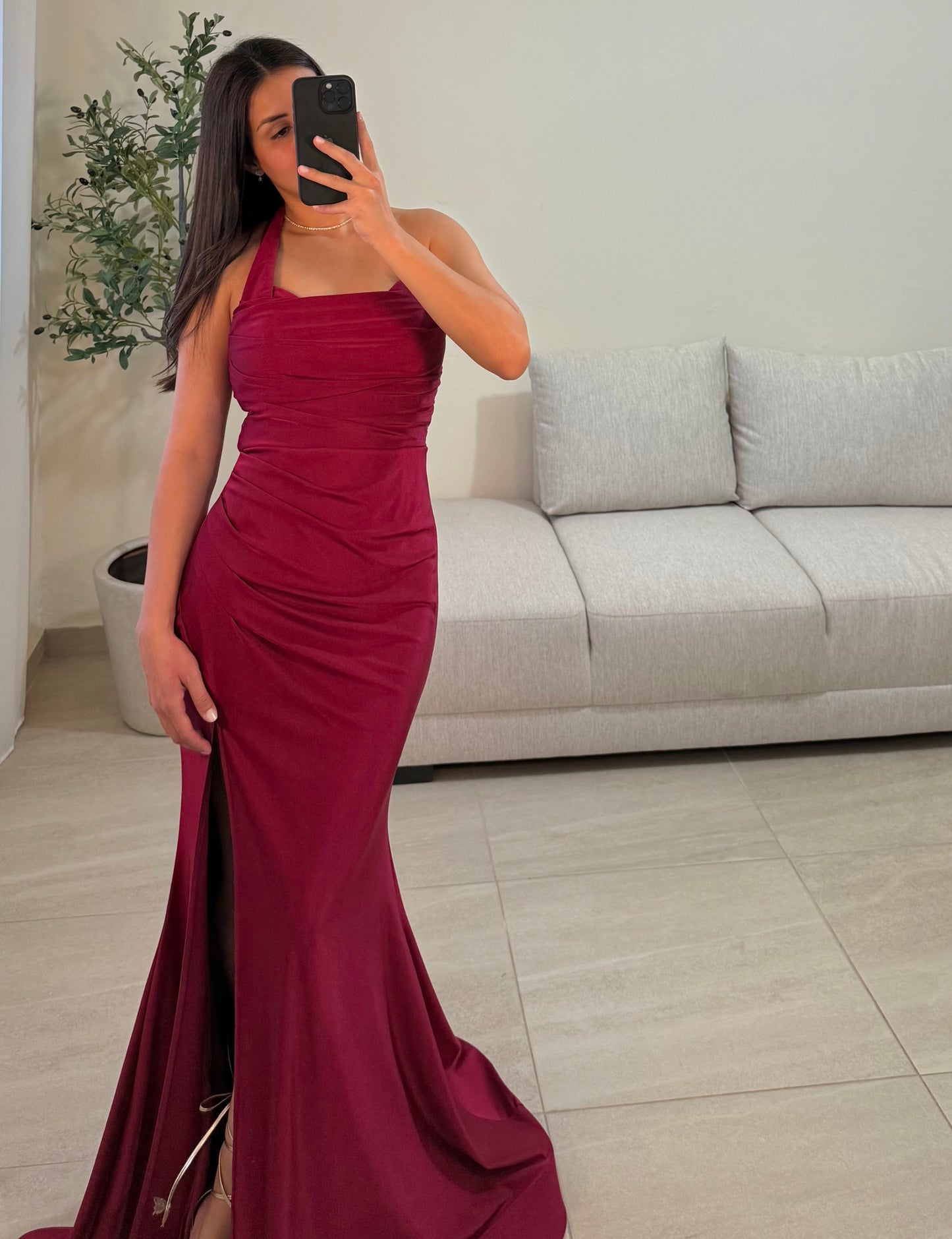 Vestido Adela Vino