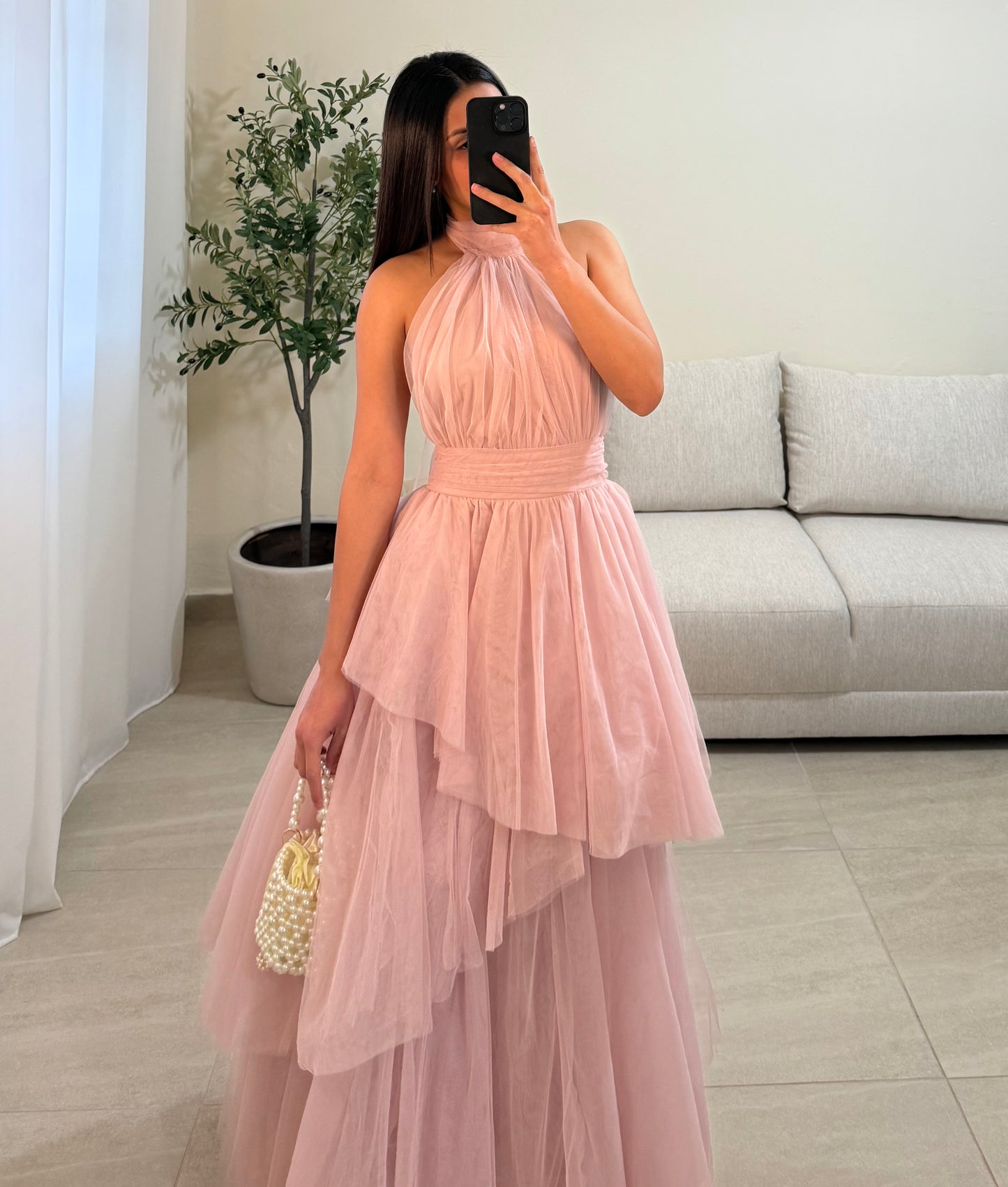 Vestido Priscila Rosa Palo