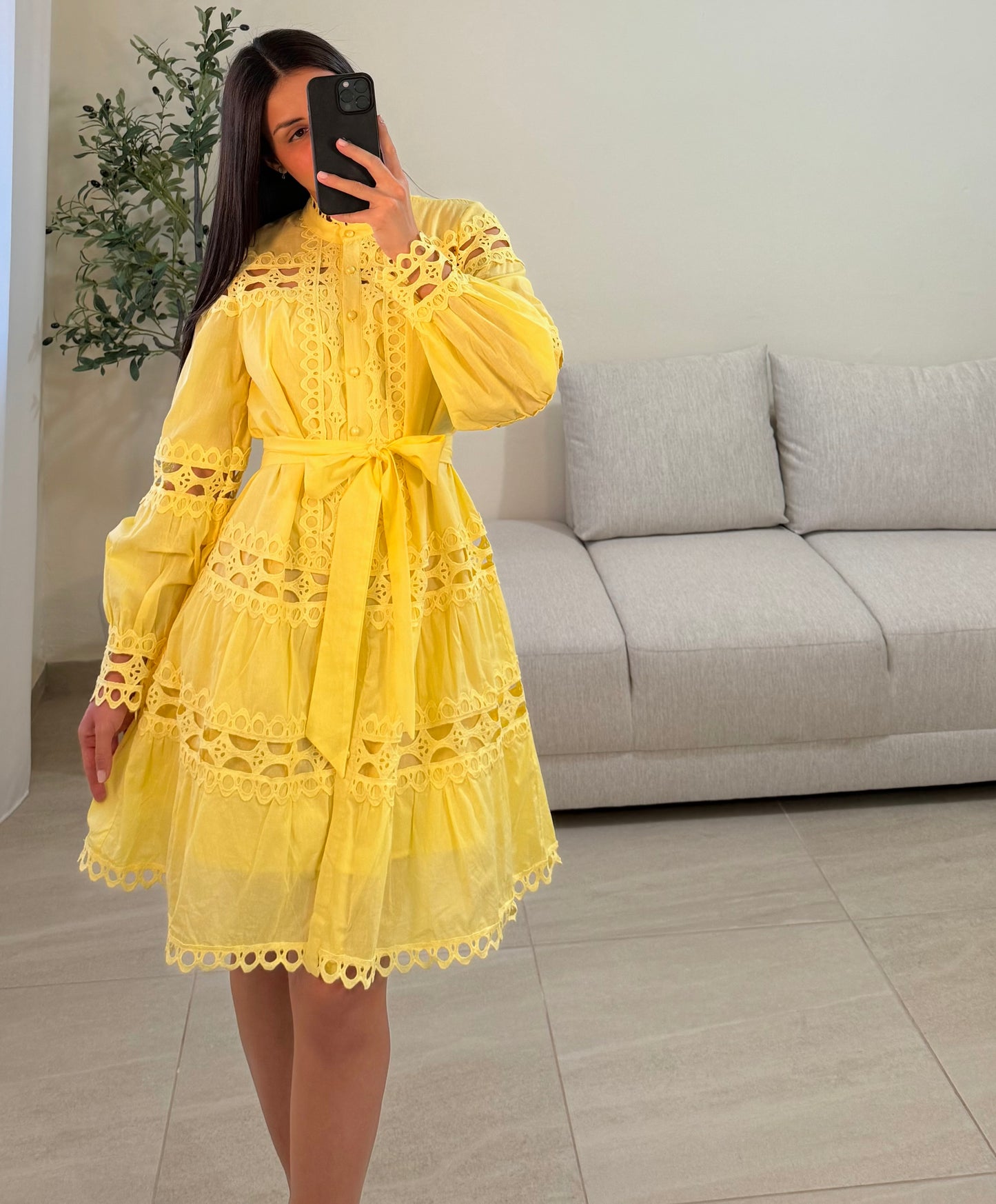 Vestido Nicole Amarillo