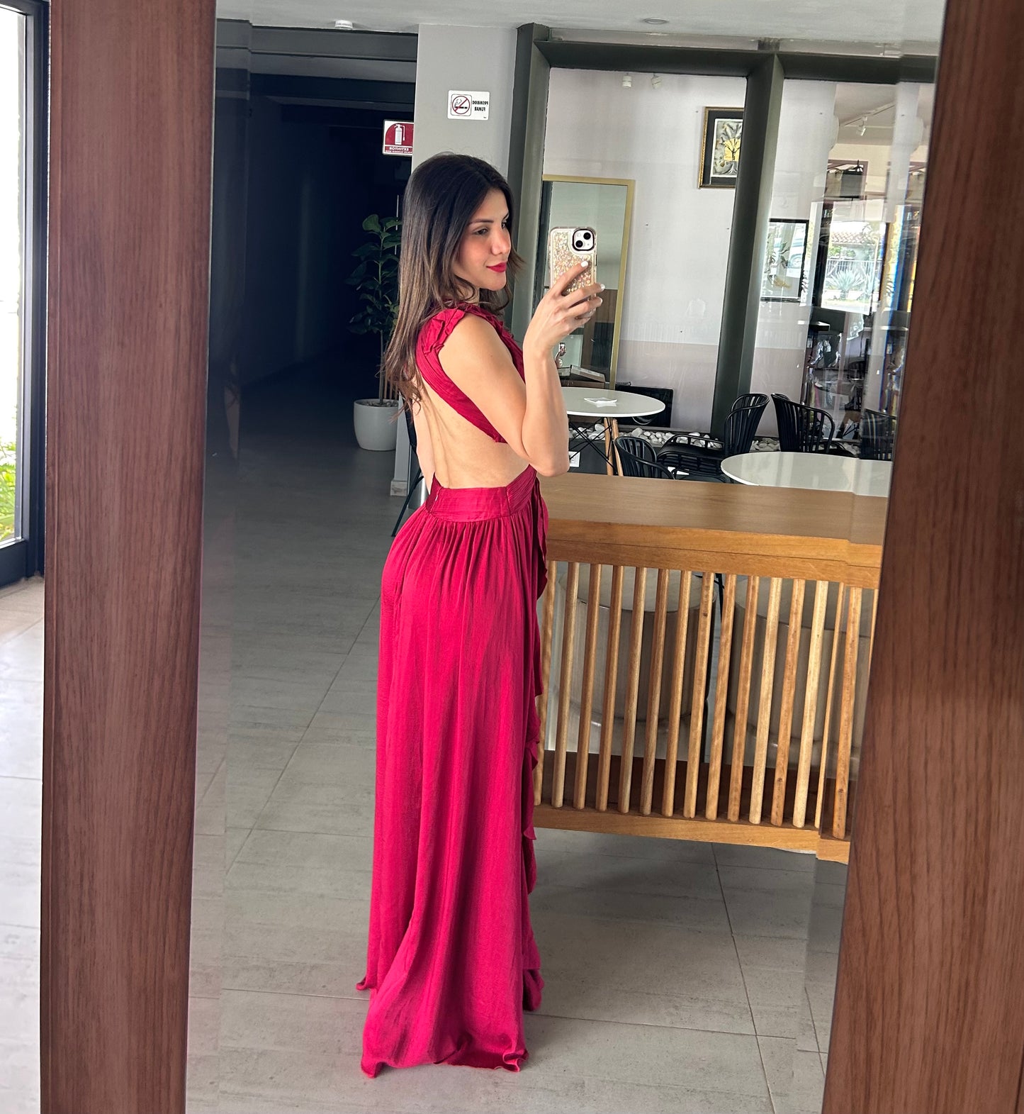 Vestido Balbina Vino