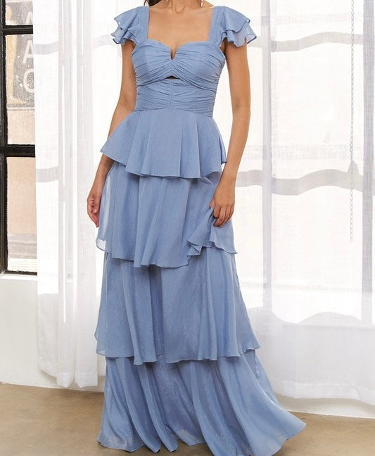 Vestido Mayra Azul Cielo