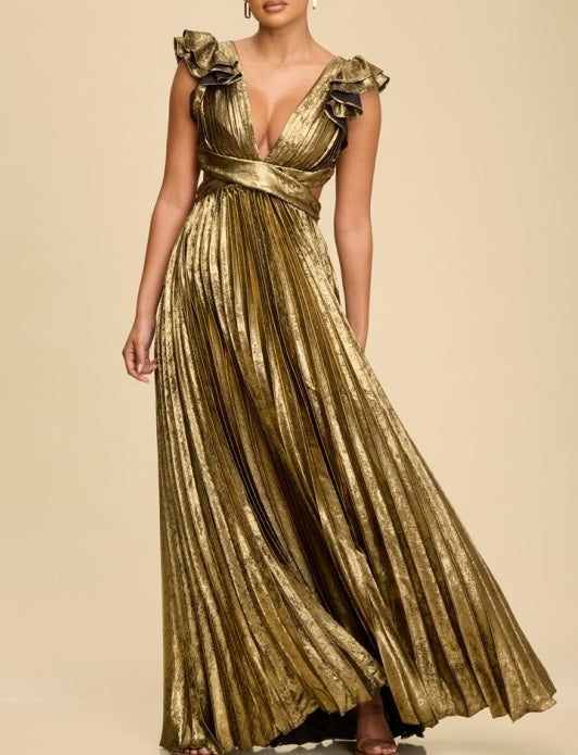 Vestido Atenea Dorado