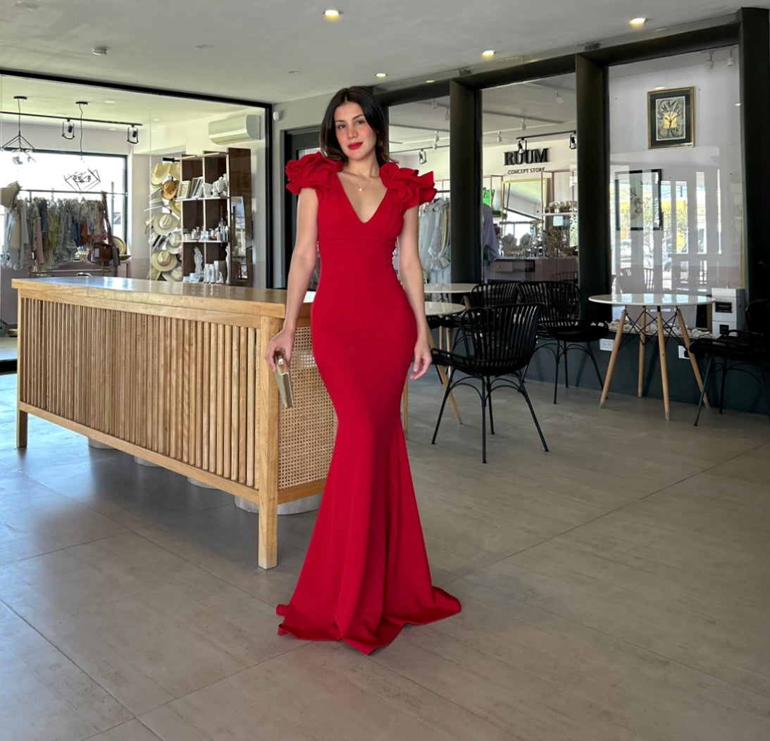 Vestido Elda Rojo