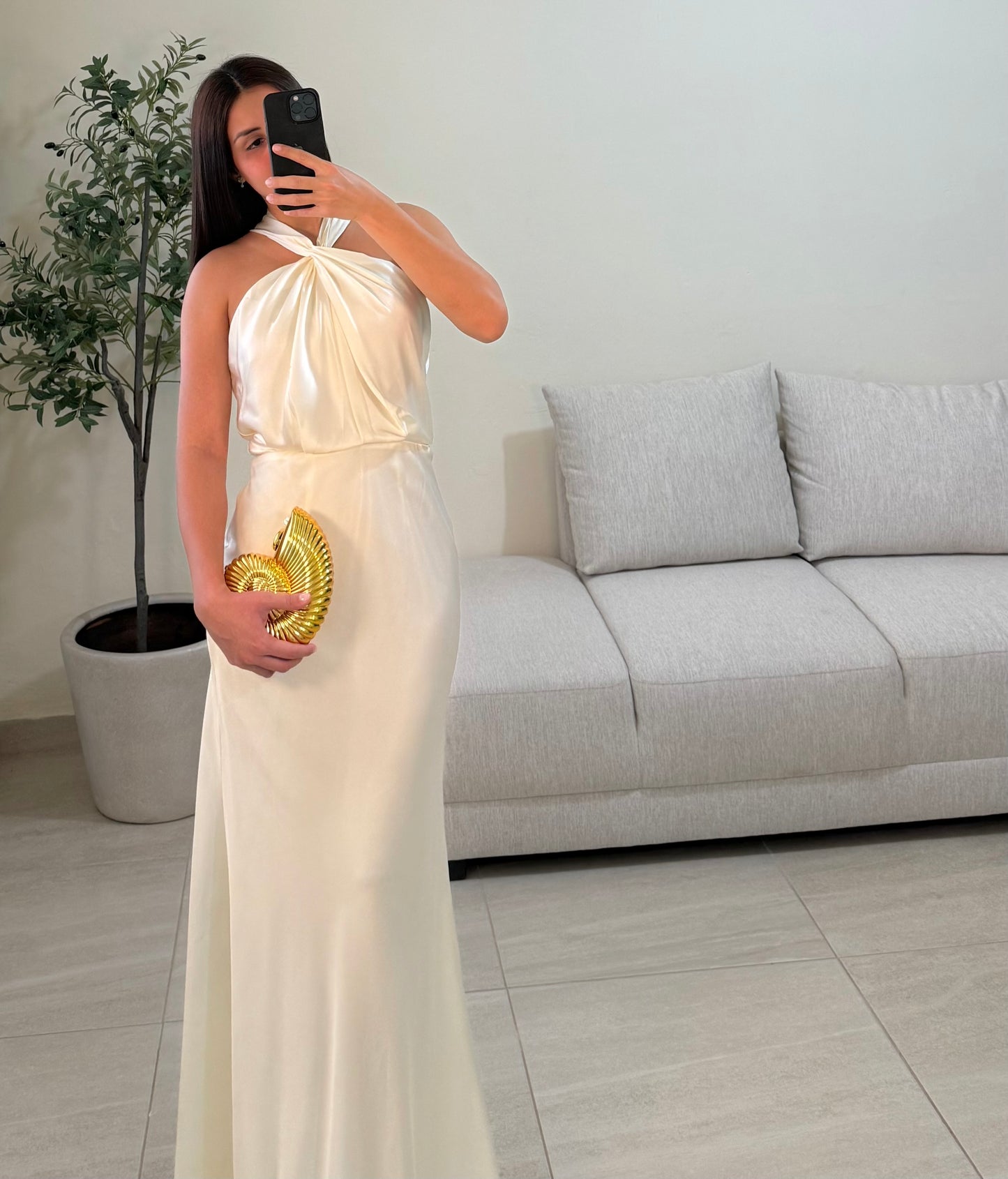 Vestido Singapur Ivory