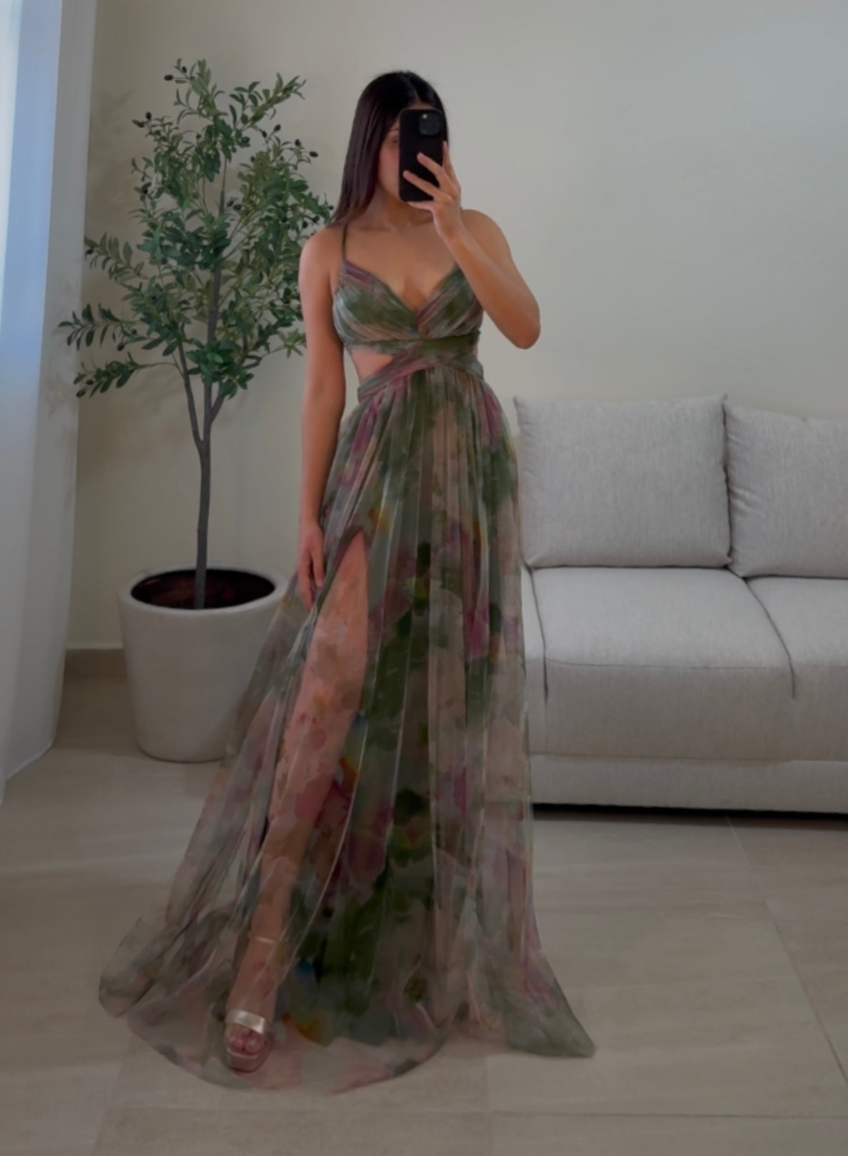 Vestido Libia Multi Oliva