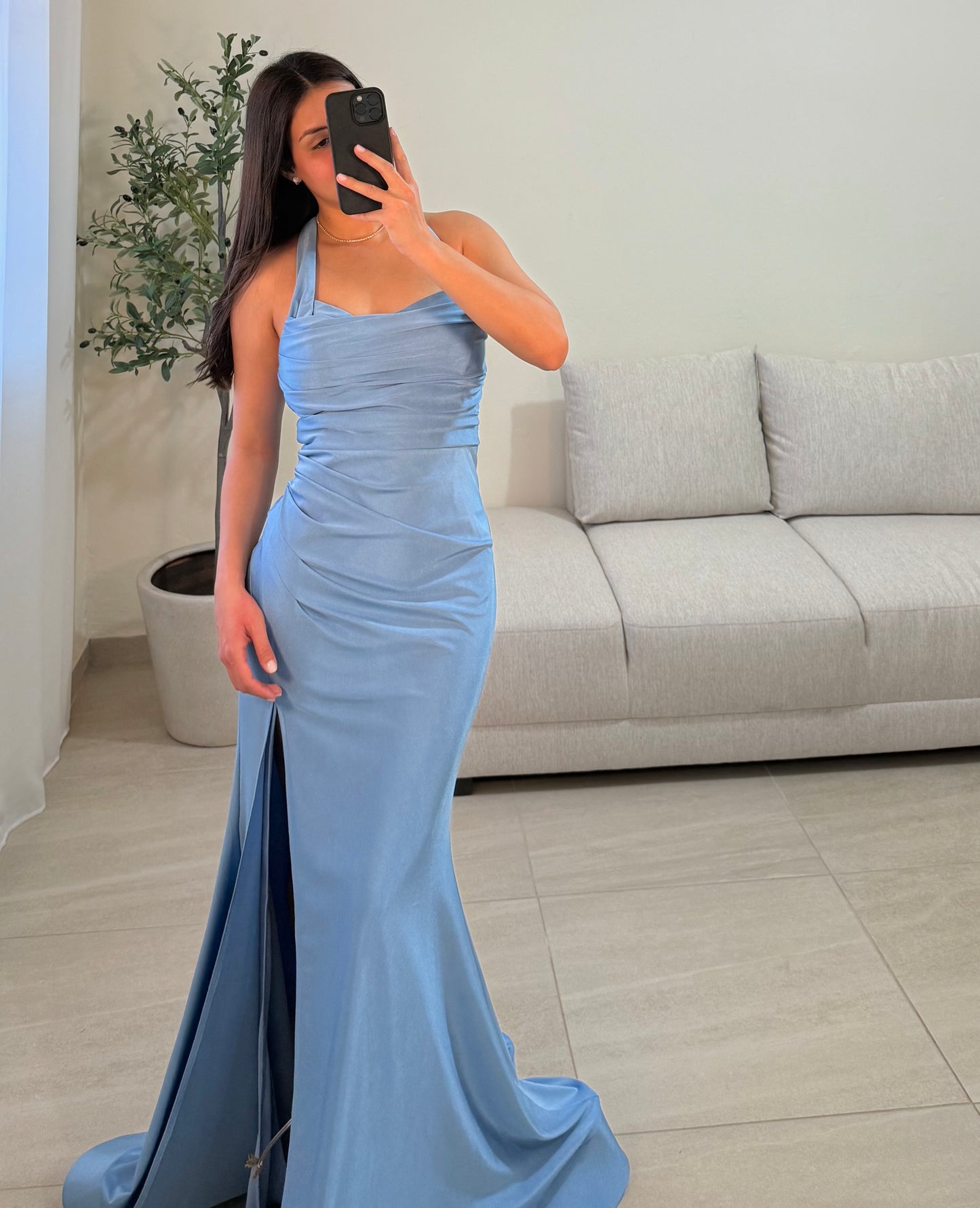 Vestido Adela Azul Cielo