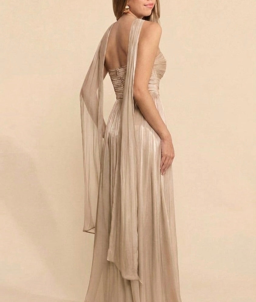 Vestido Azucena Champagne
