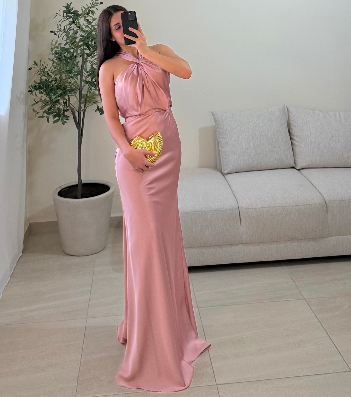 Vestido Singapur Rosa Palo