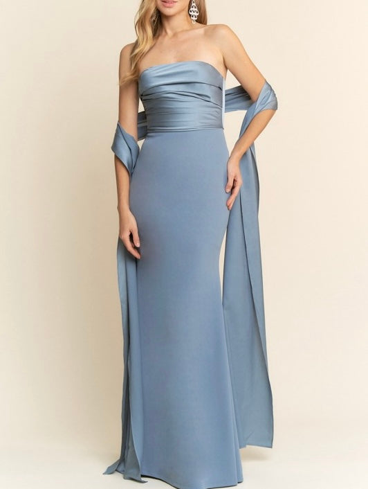 Vestido Maia Azul Neblina