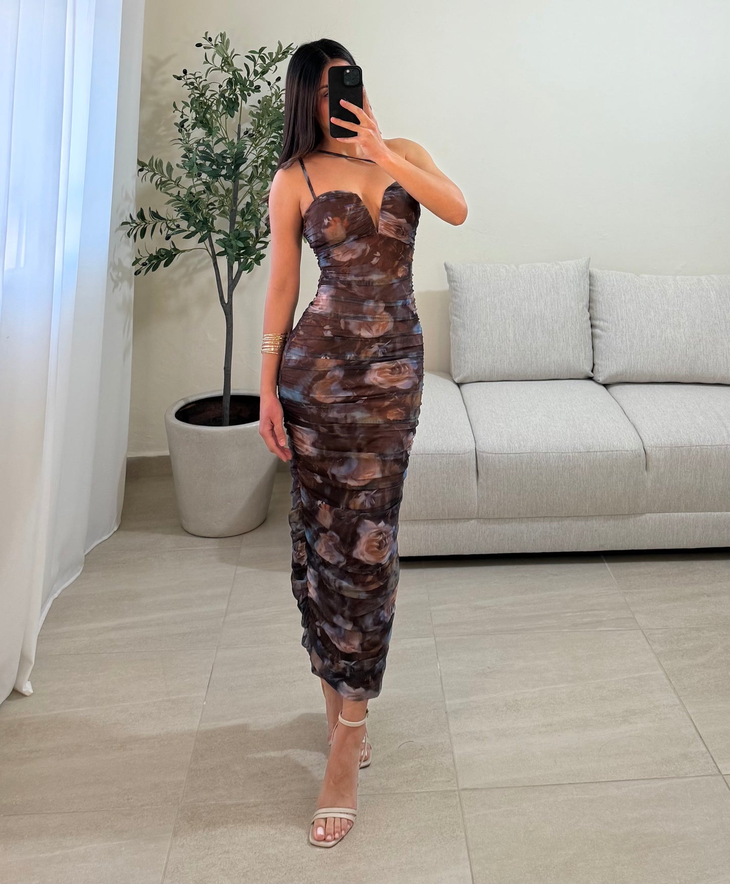 Vestido Cristal Floreado
