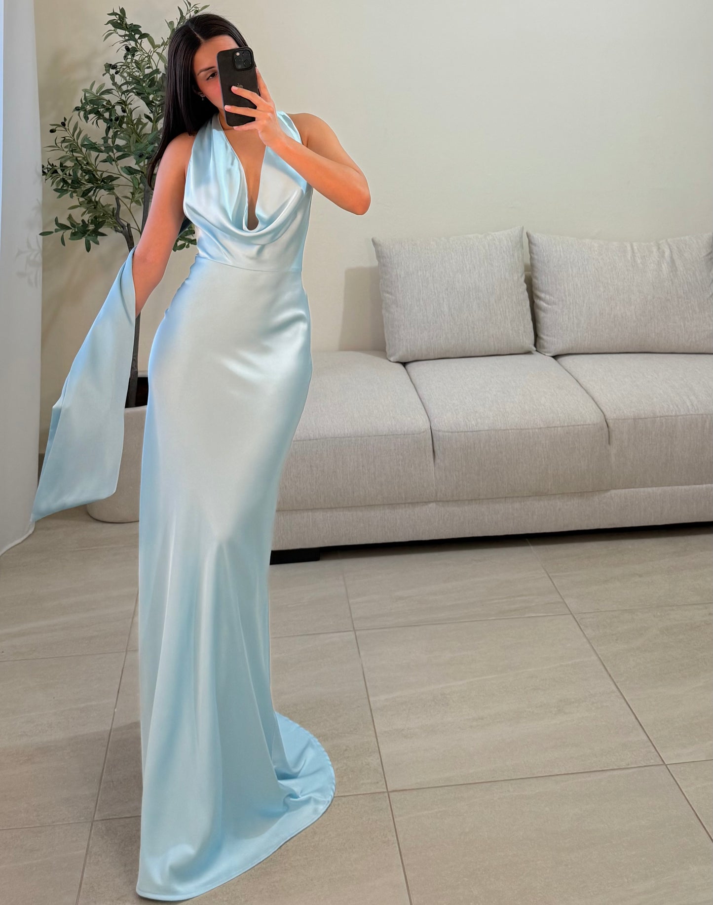 Vestido Catalina Azul Claro