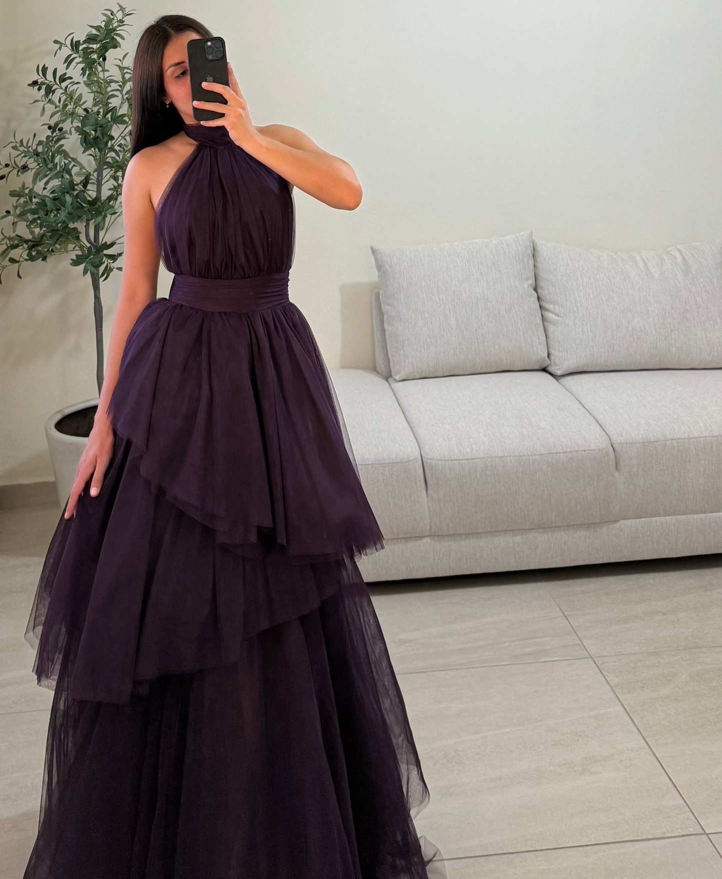 Vestido Priscila Ciruela