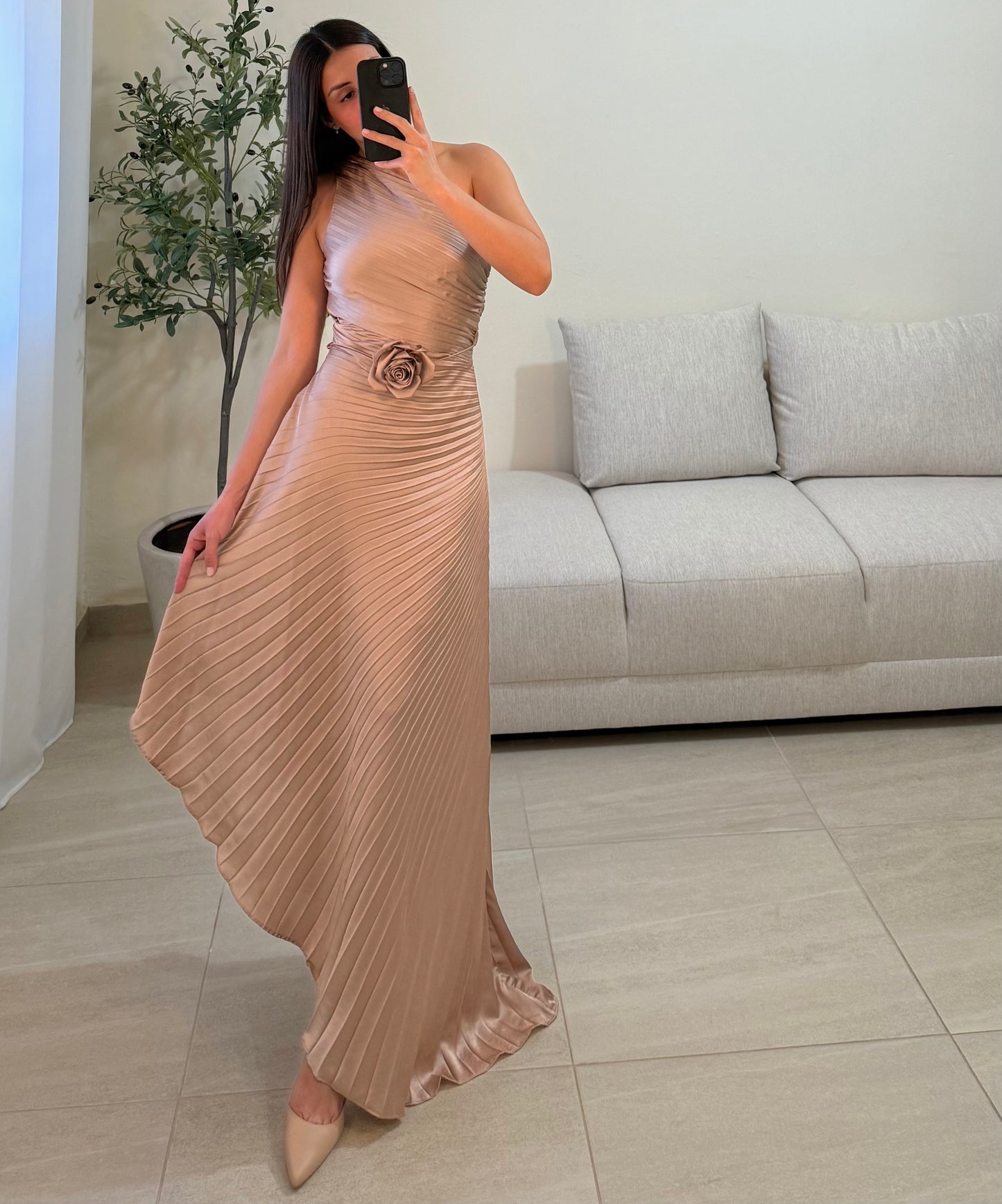 Vestido Ariana Taupe