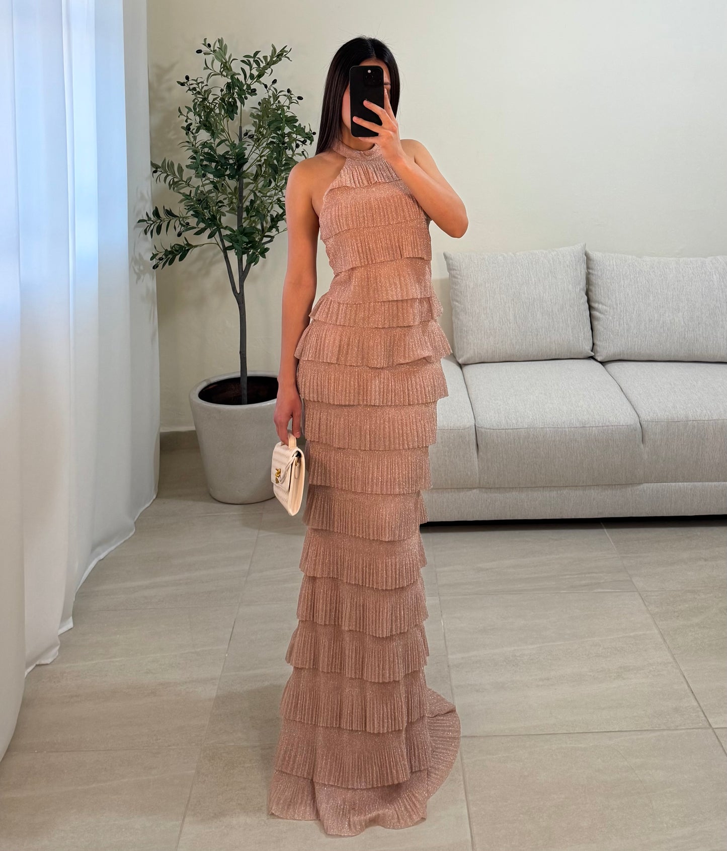 Vestido Esther Champagne