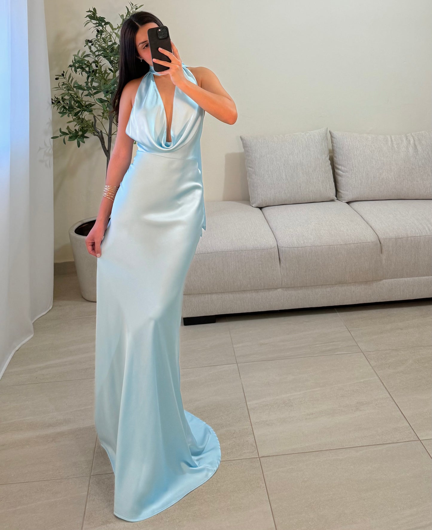Vestido Catalina Azul Claro