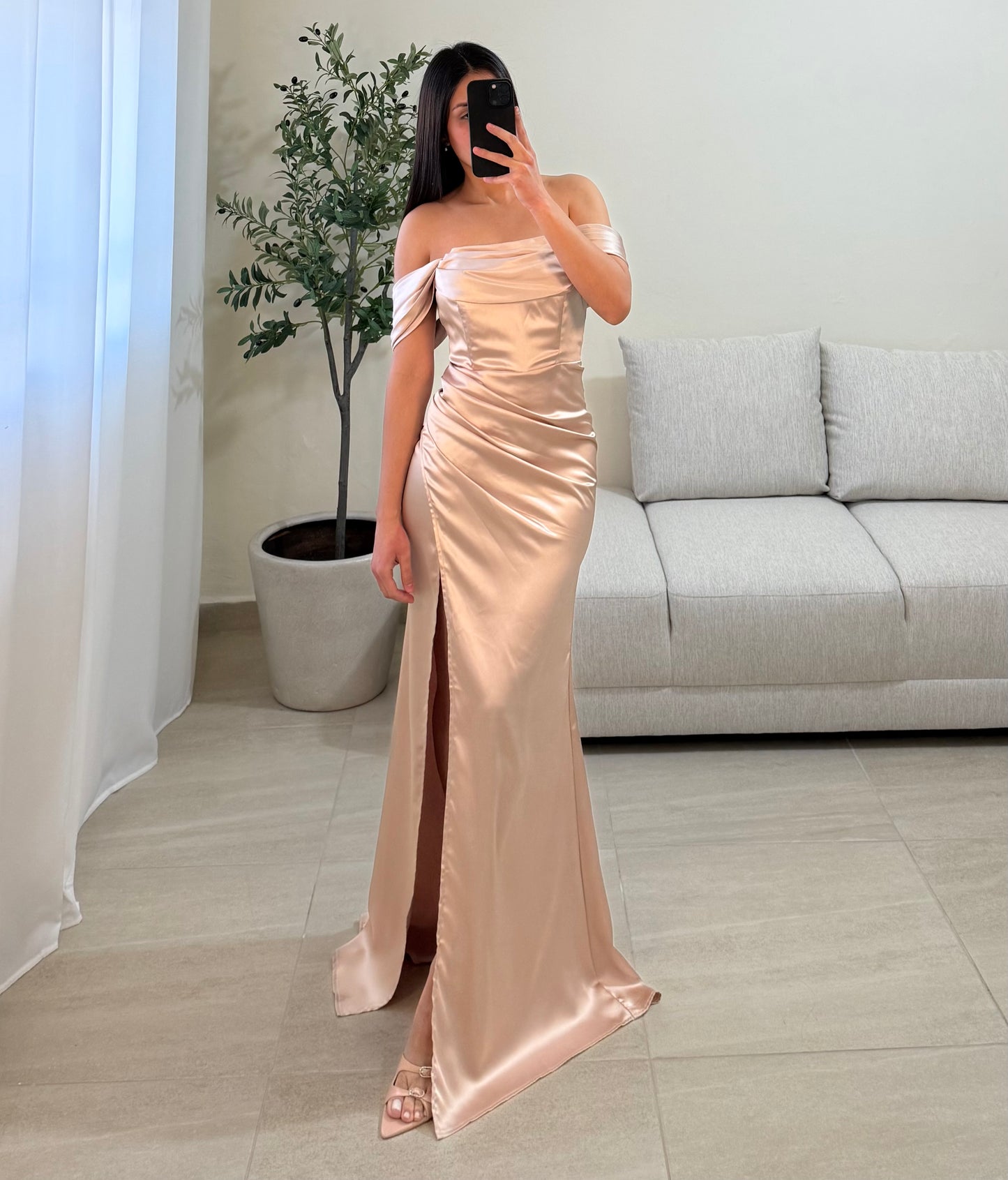 Vestido Marina Champagne