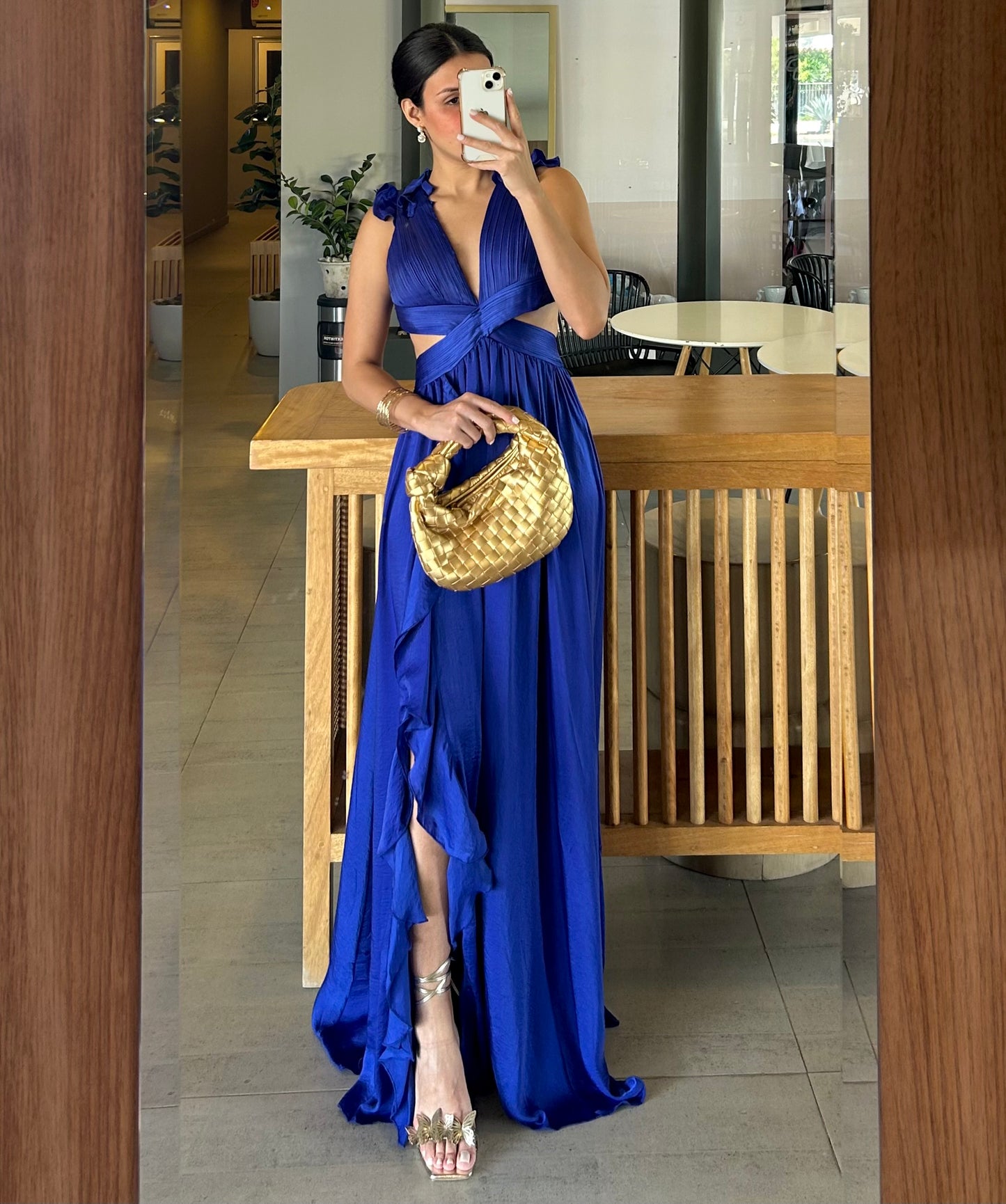 Vestido Balbina Azul rey