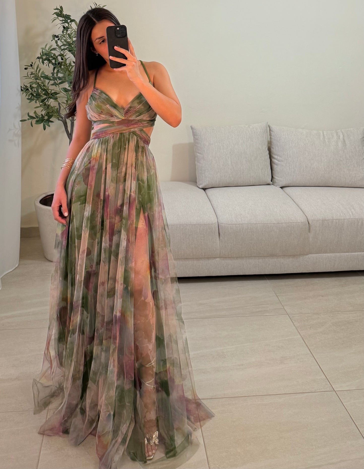 Vestido Libia Multi Oliva