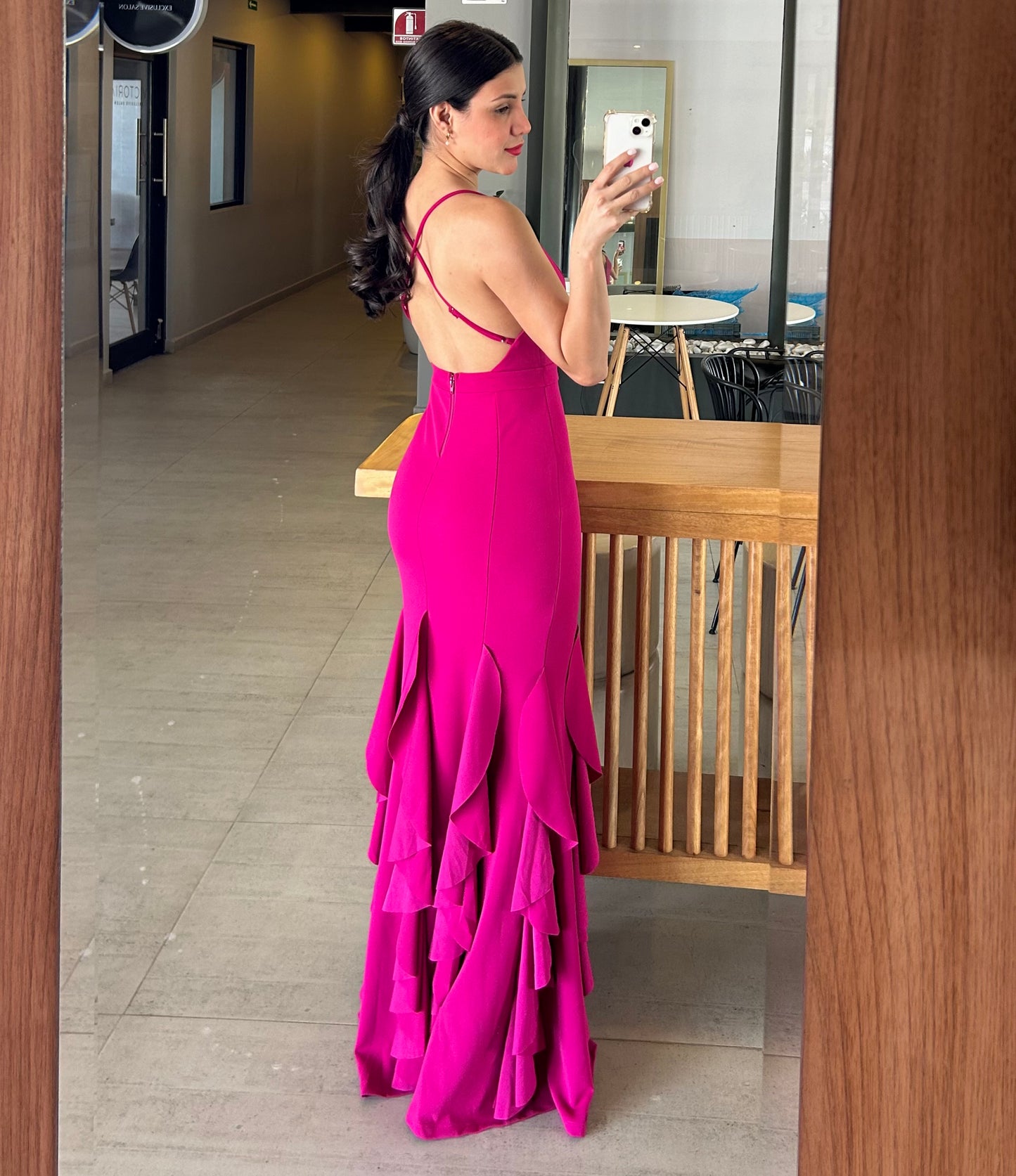 Vestido Evelyn Fucsia