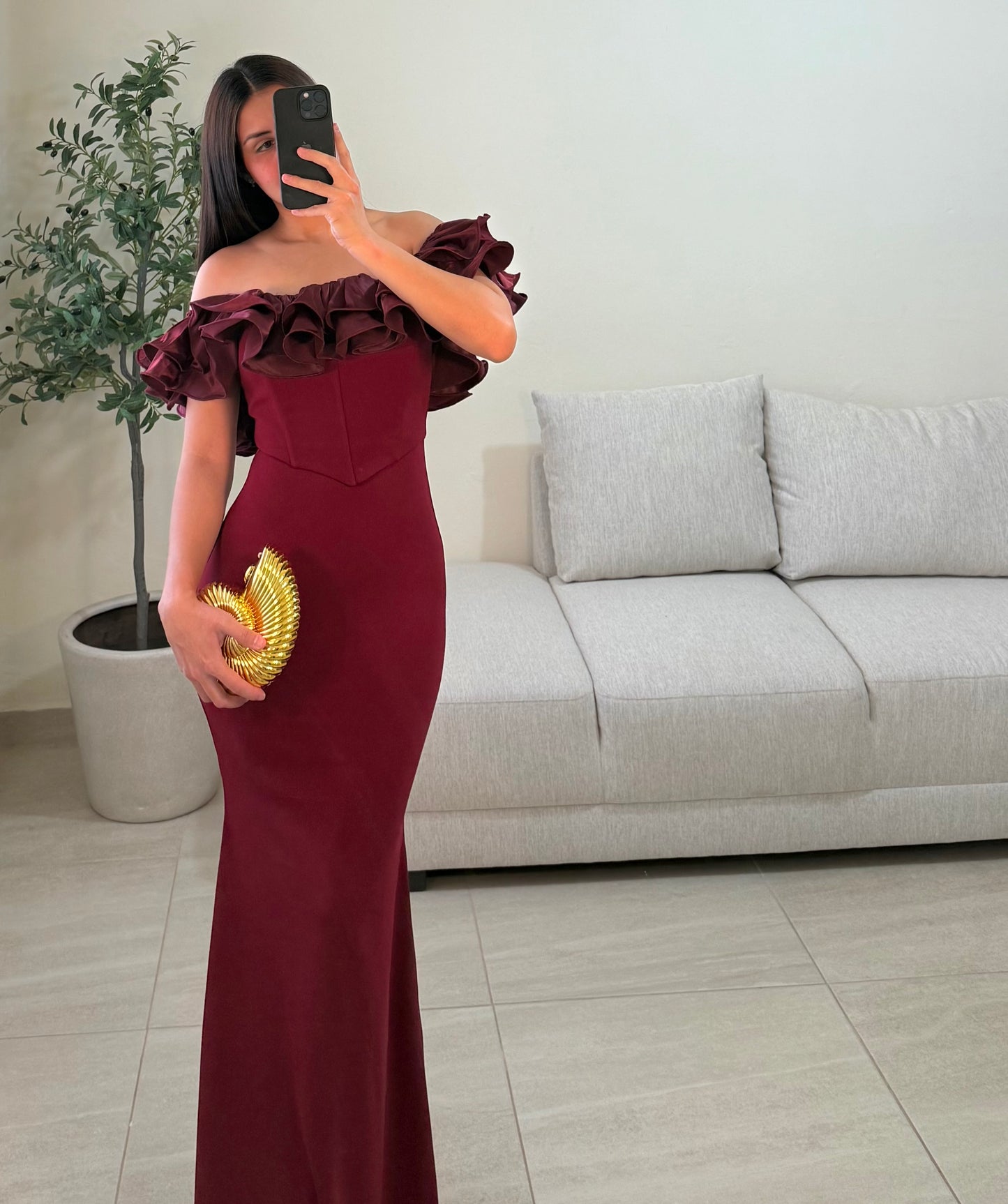 Vestido Thelma Vino