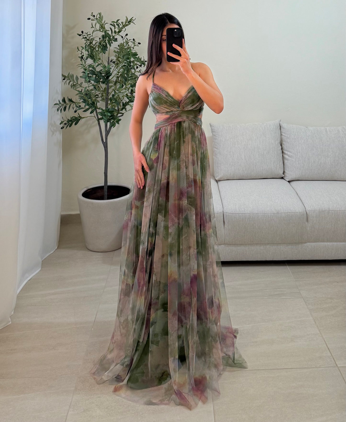 Vestido Libia Multi Oliva