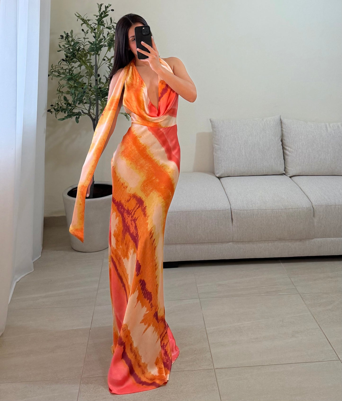 Vestido Catalina Coral Multi