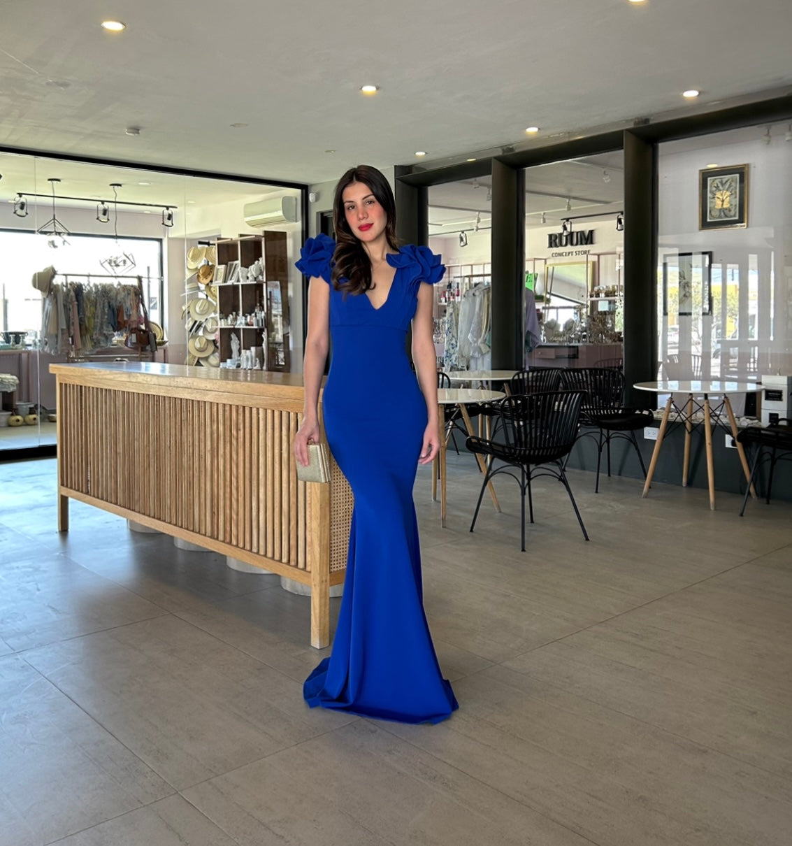 Vestido Elda Azul Rey