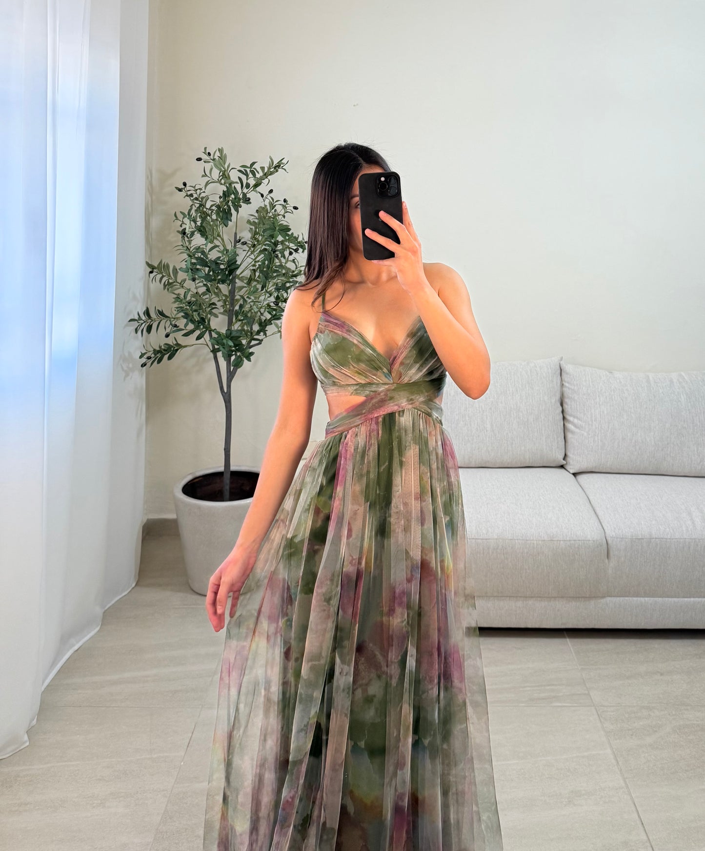Vestido Libia Multi Oliva