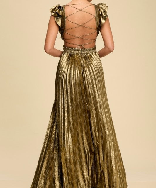 Vestido Atenea Dorado