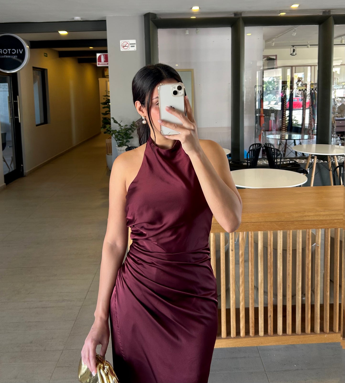 Vestido Elena Vino