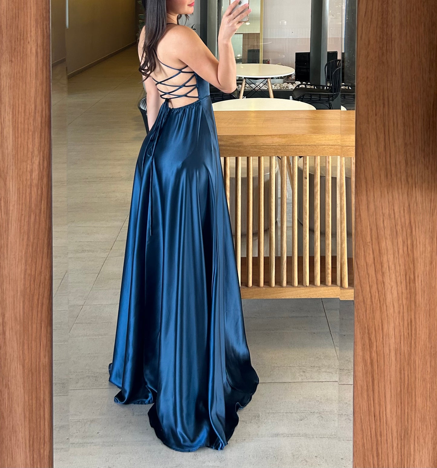 Vestido Aída Teal
