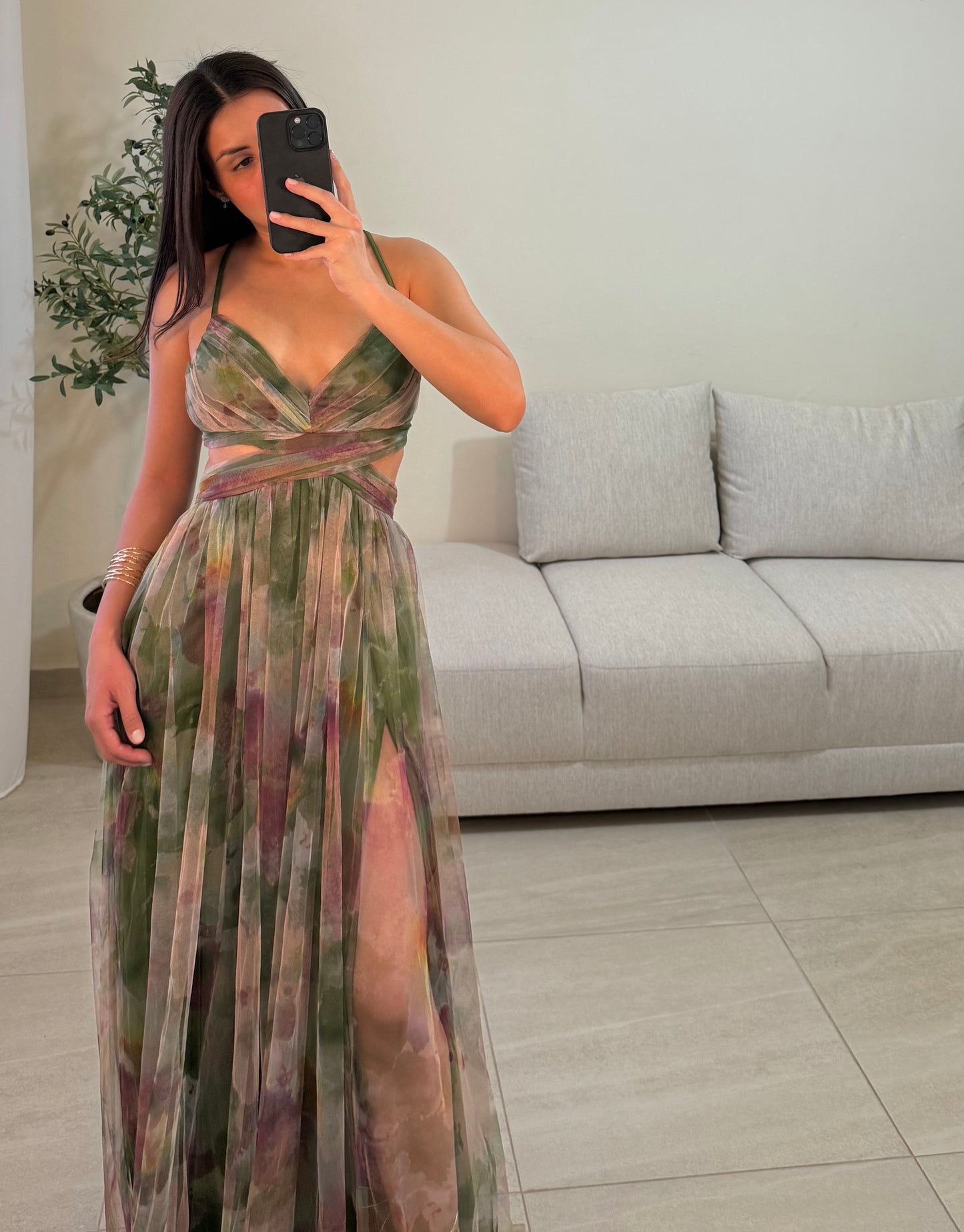 Vestido Libia Multi Oliva