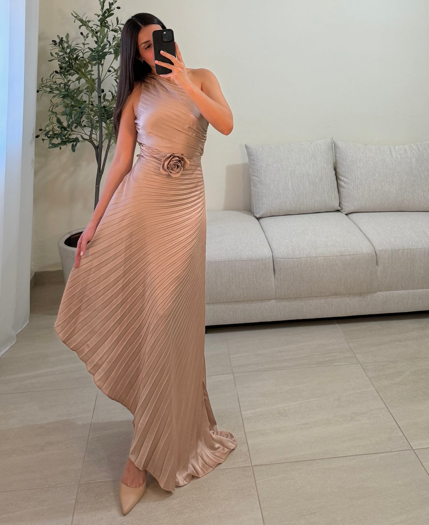Vestido Ariana Taupe