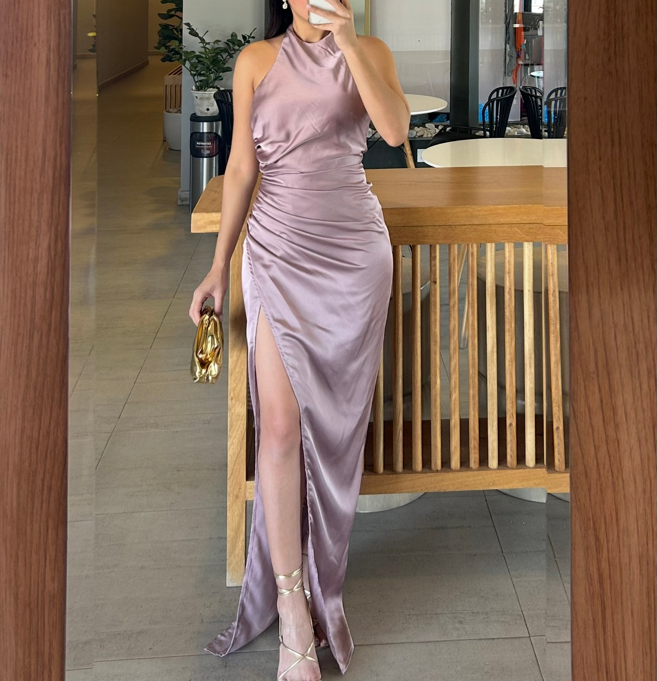 Vestido Elena Mauve