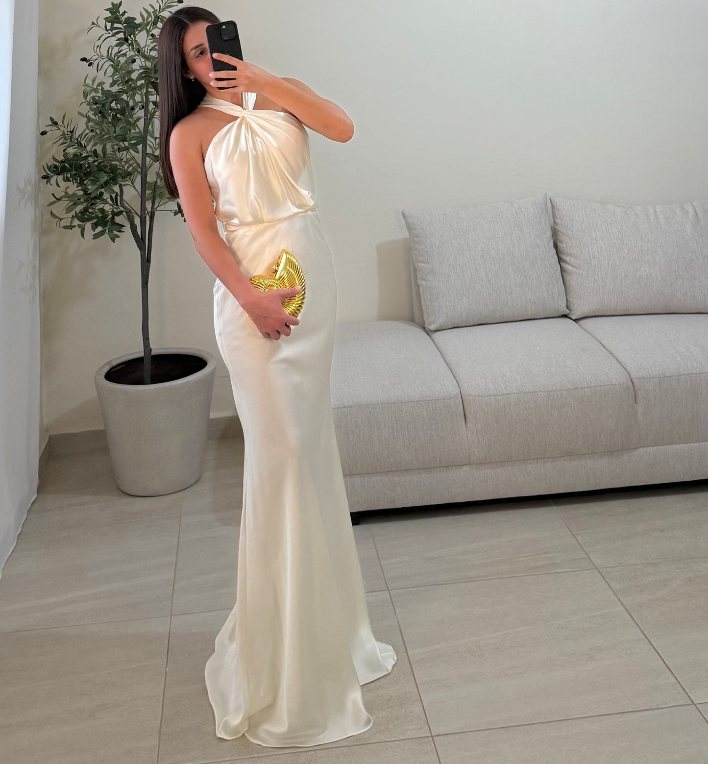 Vestido Singapur Ivory