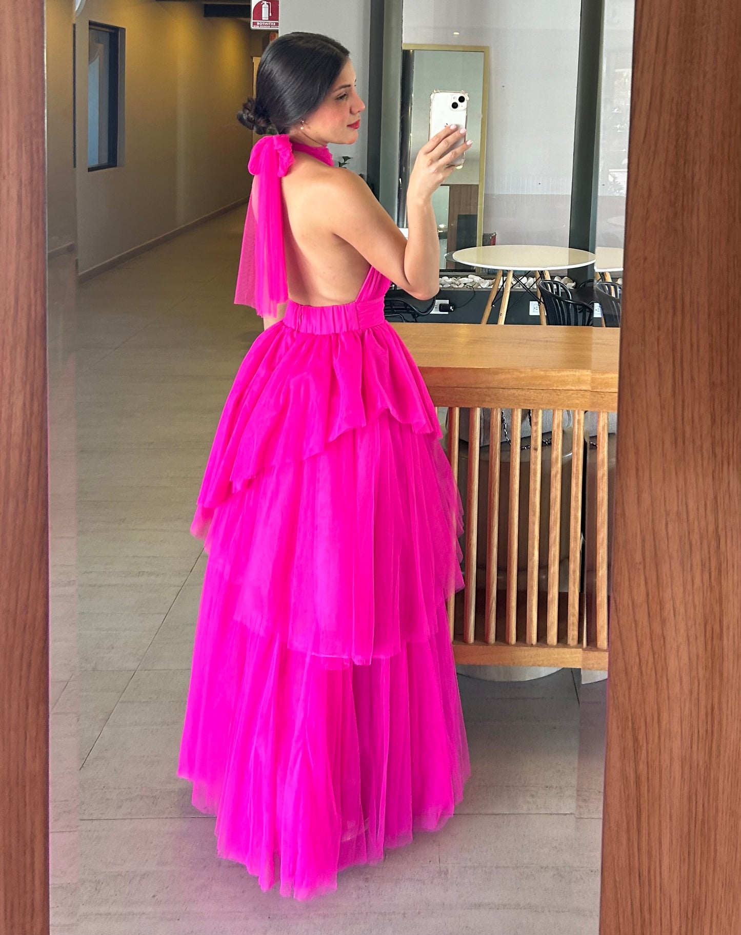 Vestido Priscila Fucsia