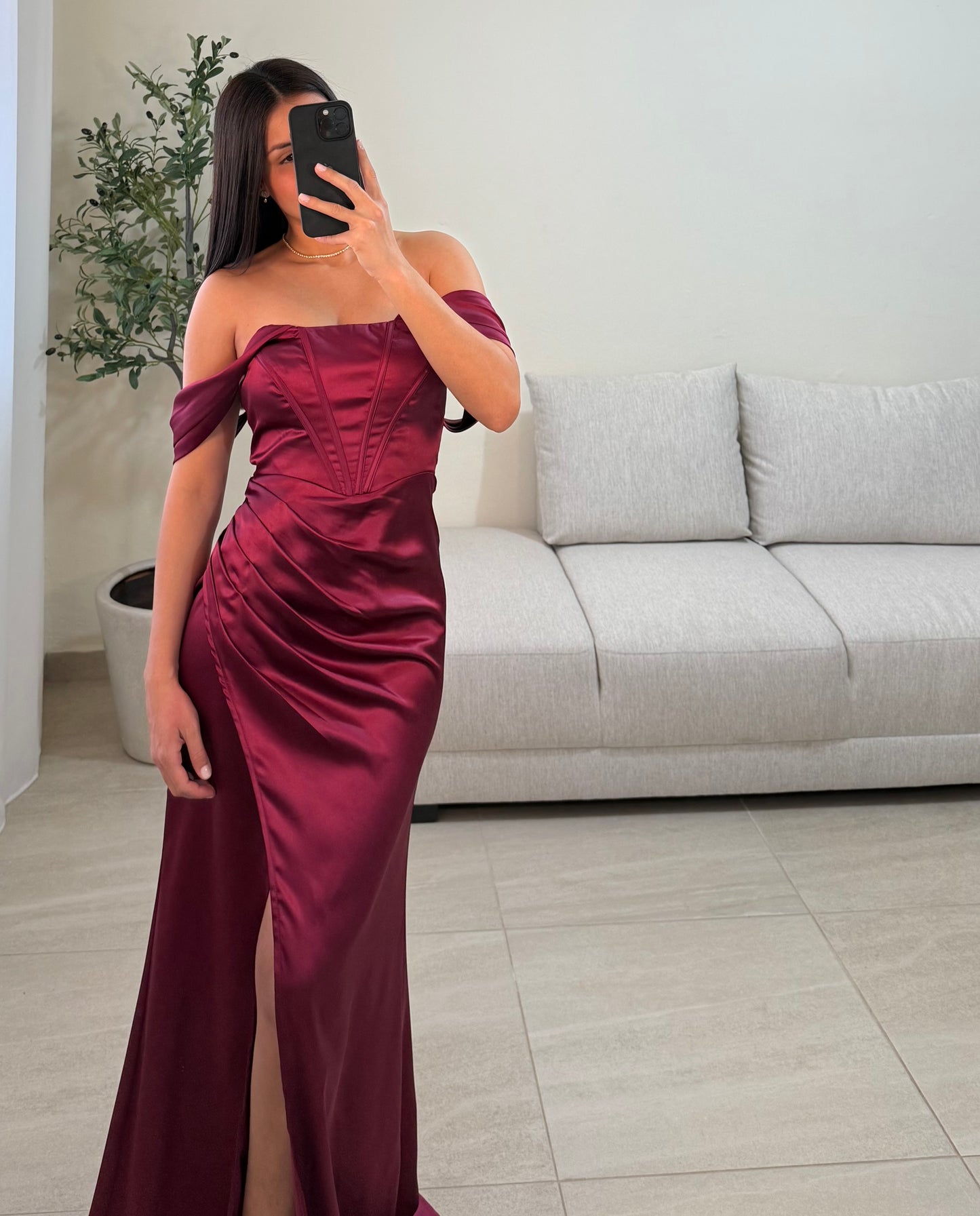 Vestido Abigail Vino