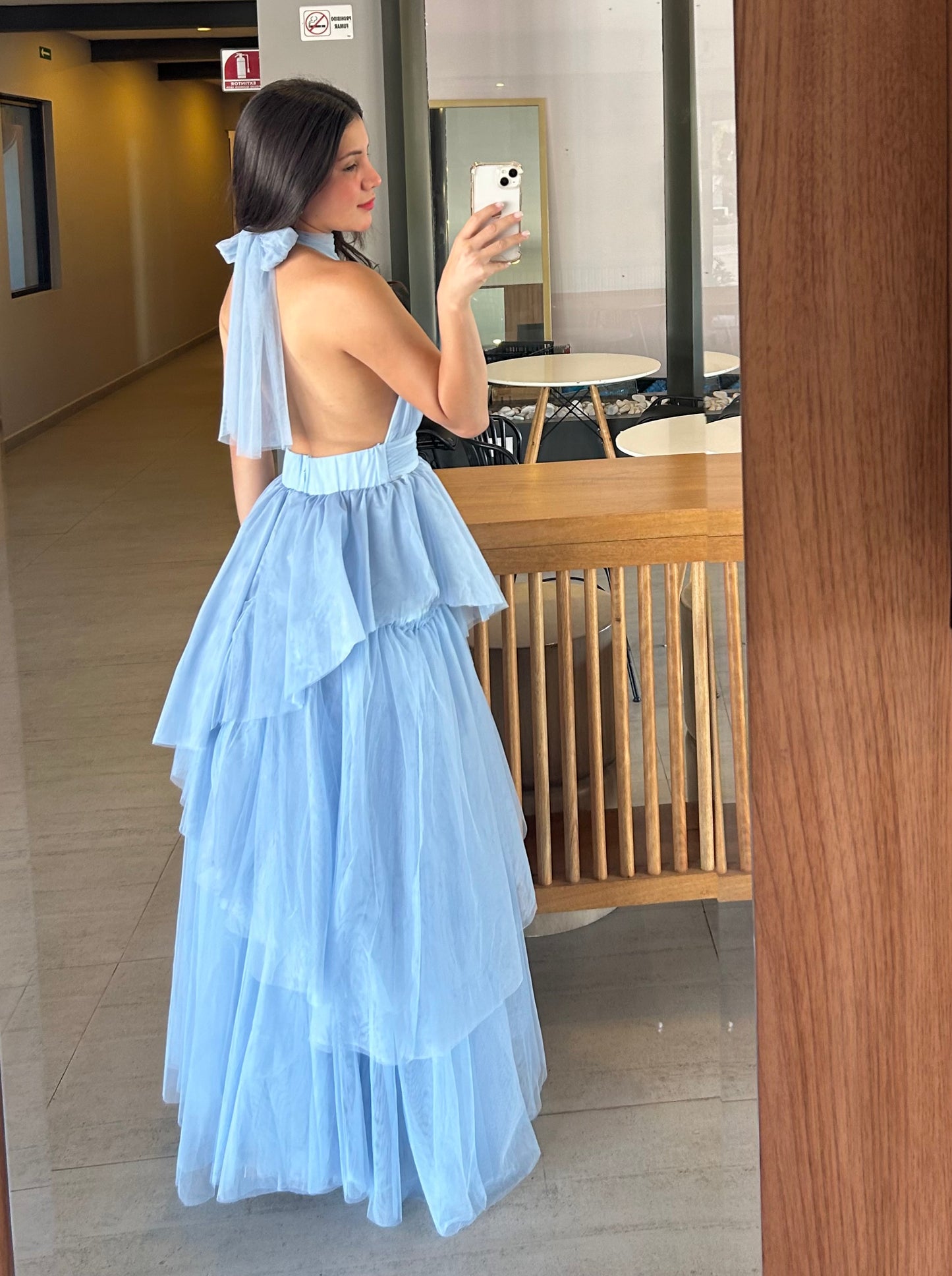 Vestido Priscila Azul
