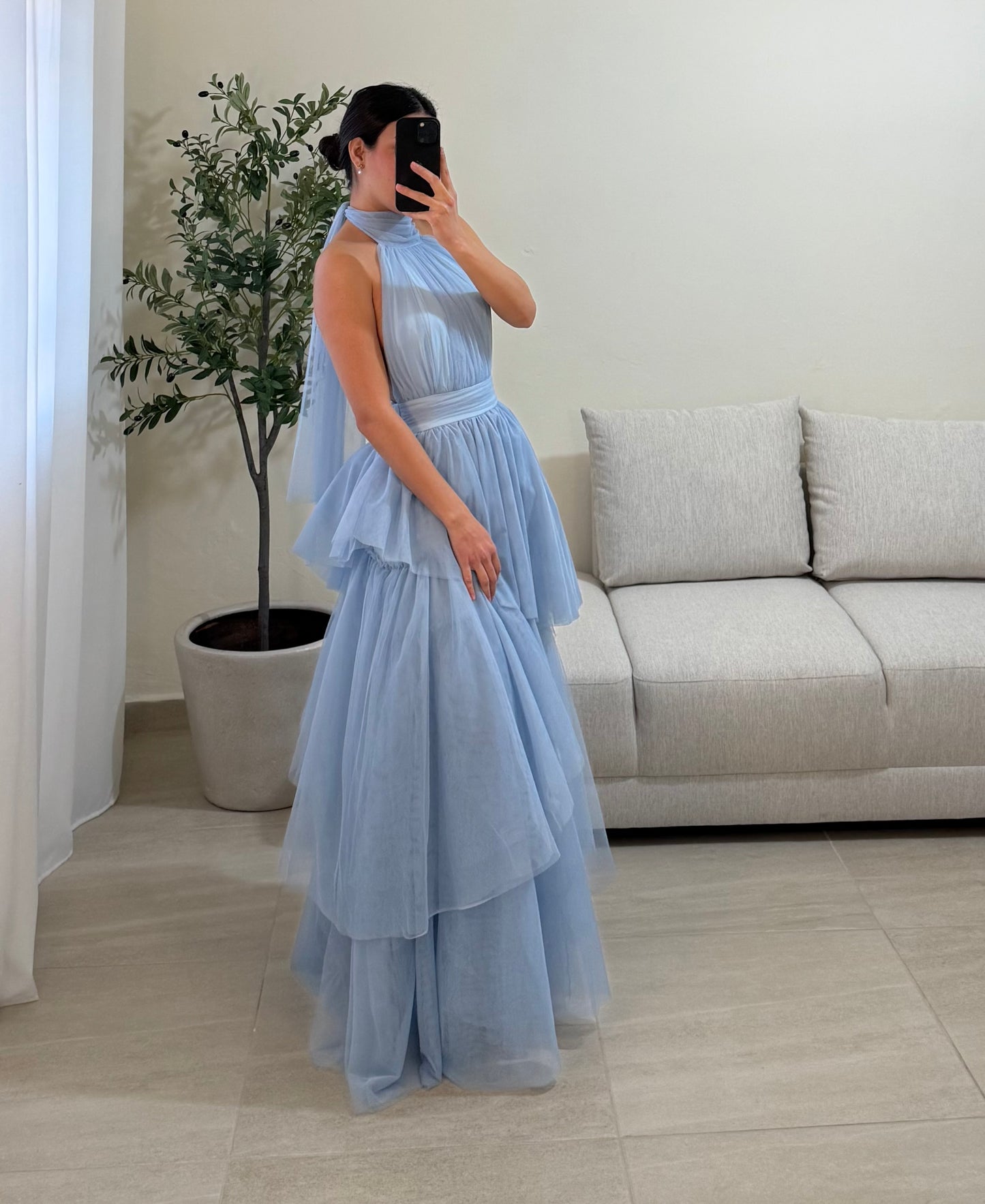 Vestido Priscila Azul