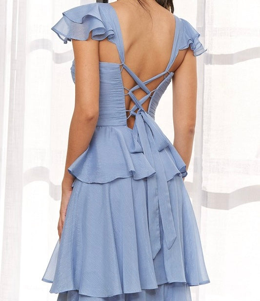 Vestido Mayra Azul Cielo