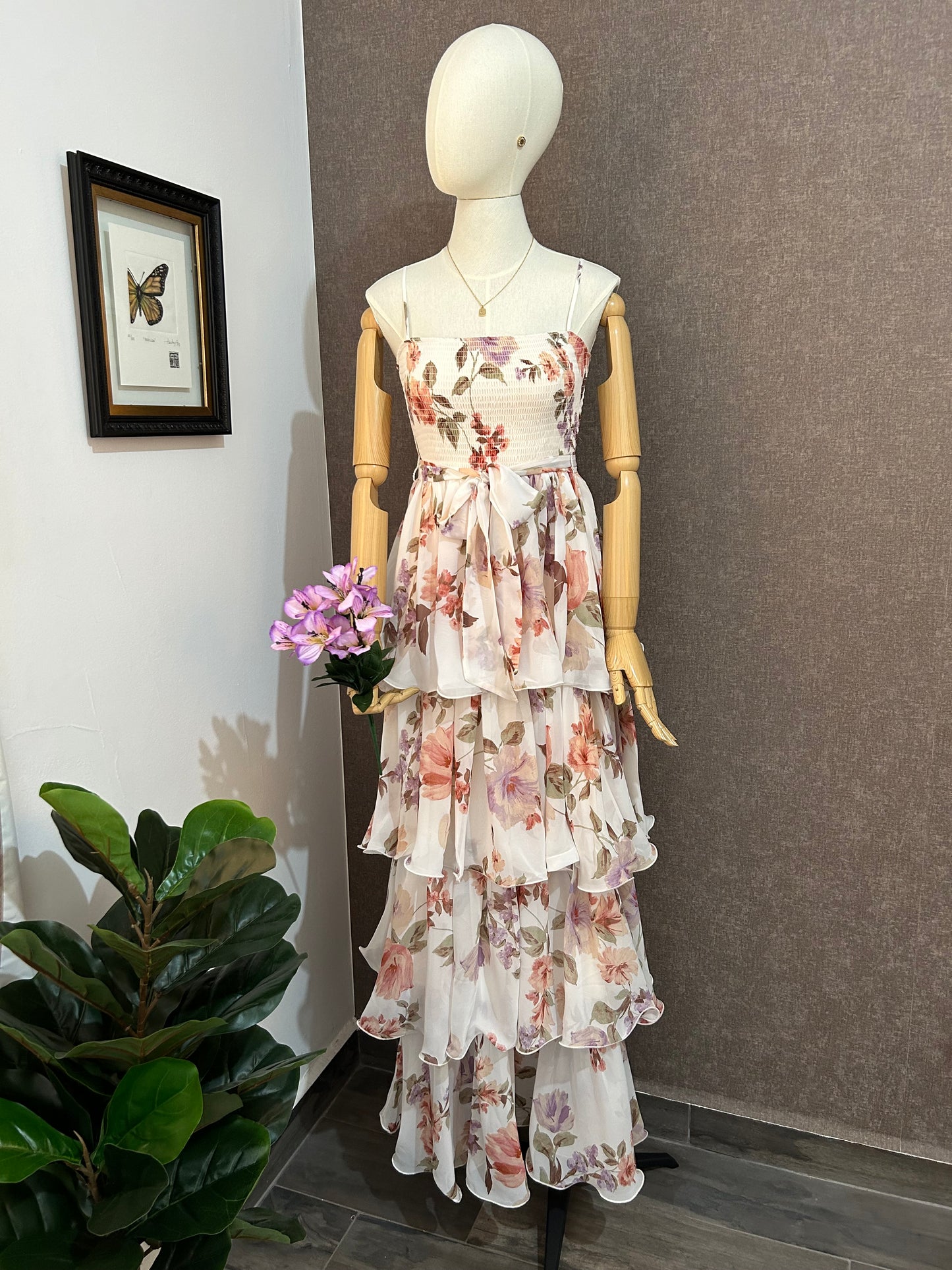 Vestido Lavanda Flores