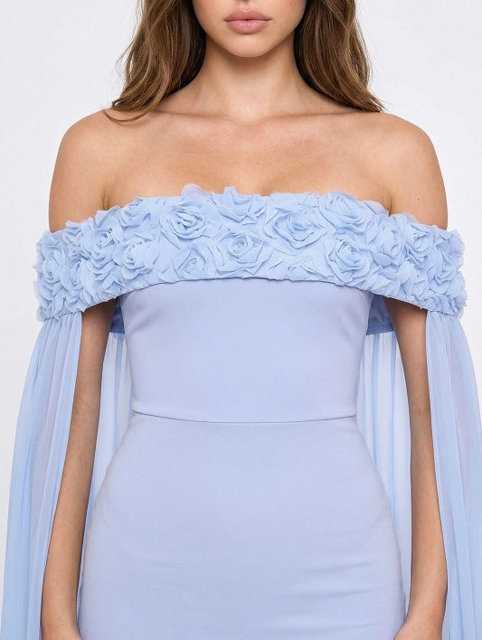 Vestido Melanie Azul Cielo